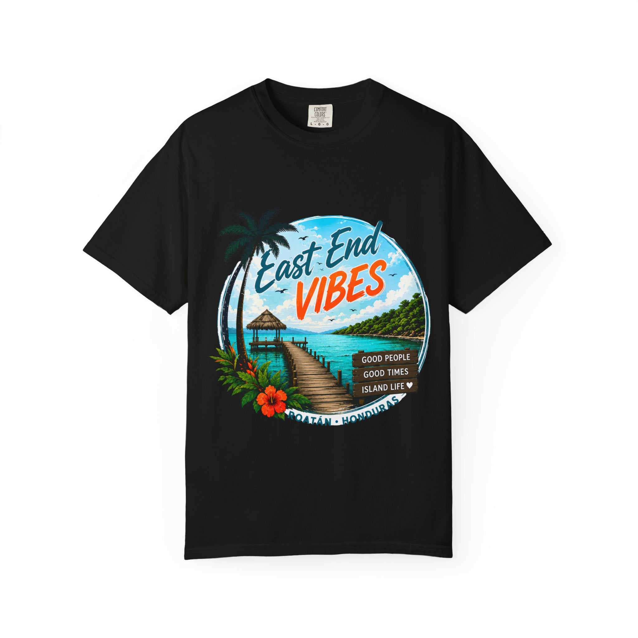 East End Vibes T-Shirt — Roatán Honduras Beach Graphic Tee