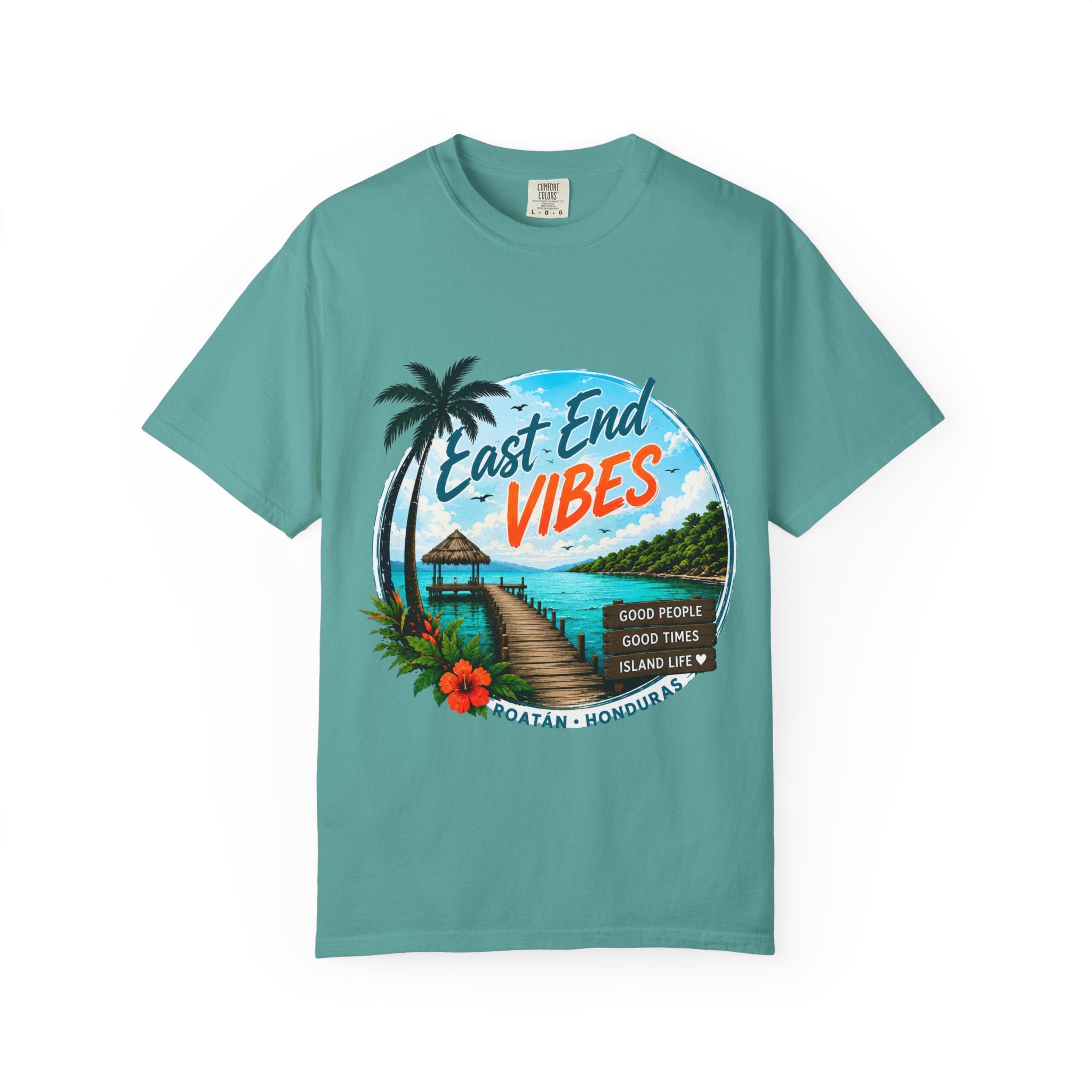 East End Vibes T-Shirt — Roatán Honduras Beach Graphic Tee