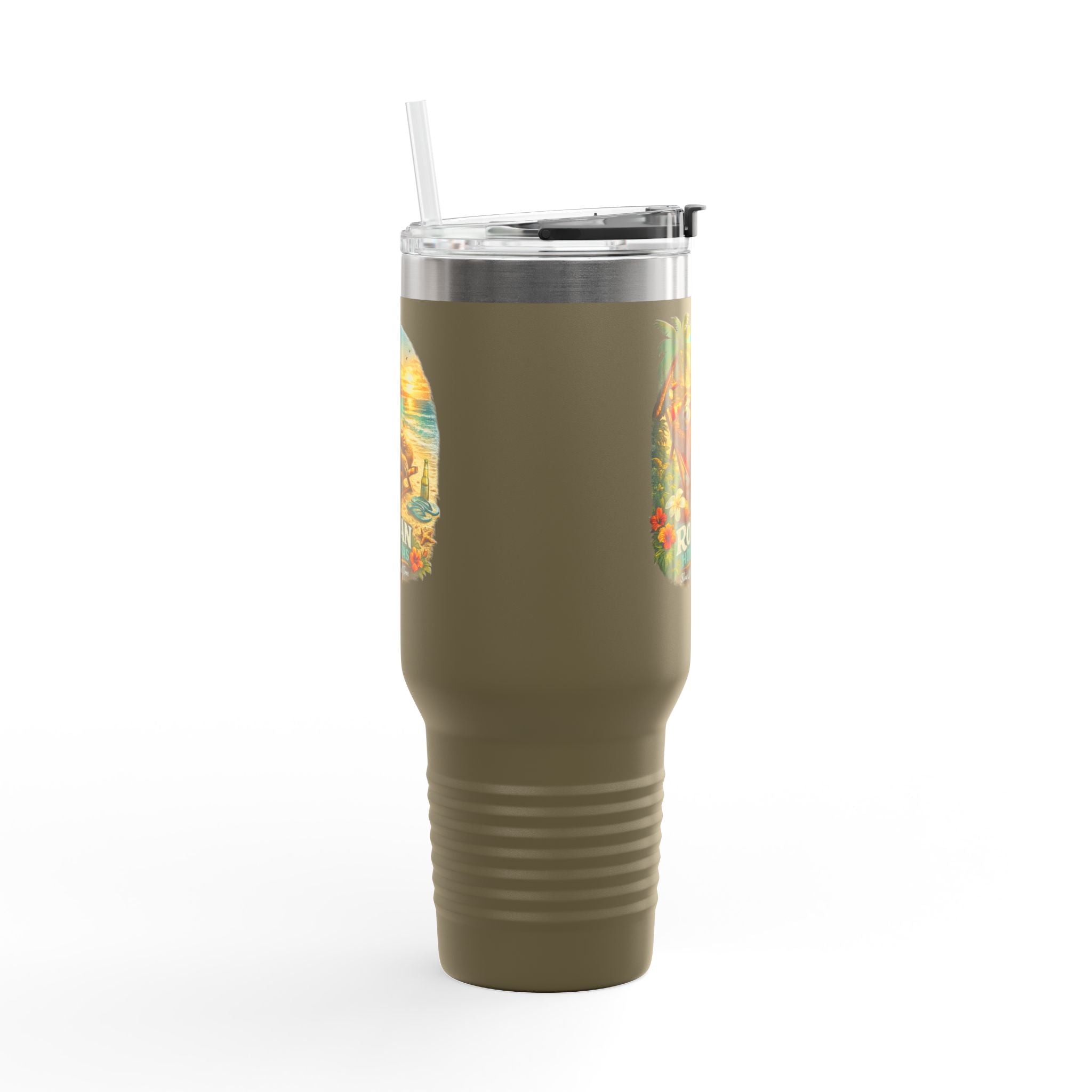 Roatan Honduras Tropical Sloth 40oz Insulated Travel Mug