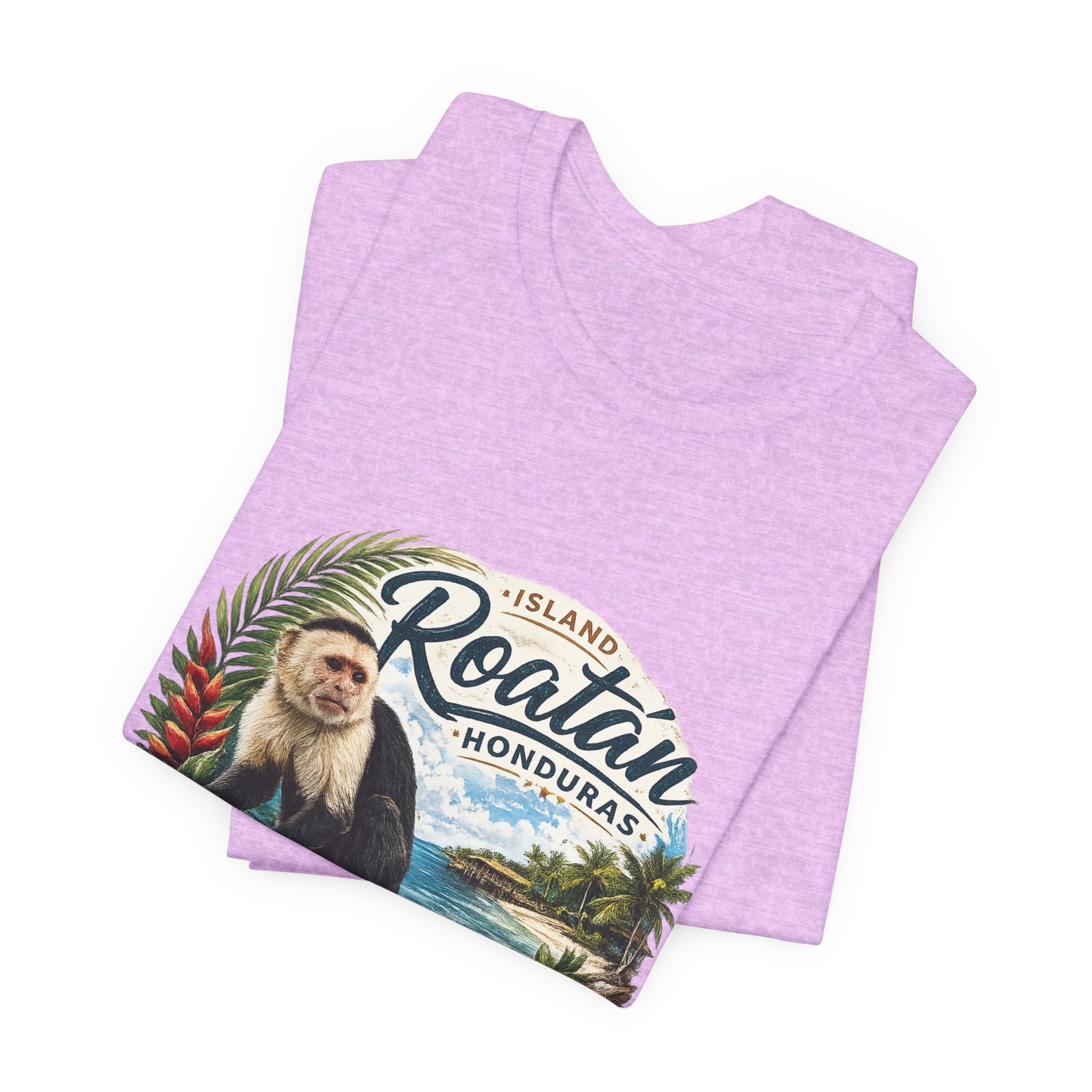 Roatán Honduras Vacation T‑Shirt — Tropical Island Monkey Souvenir
