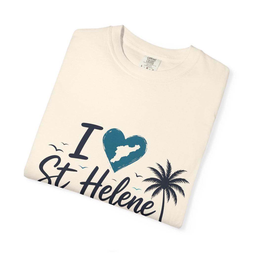 I  St Helene Island T-Shirt — Tropical Palm Beach Vacation Tee
