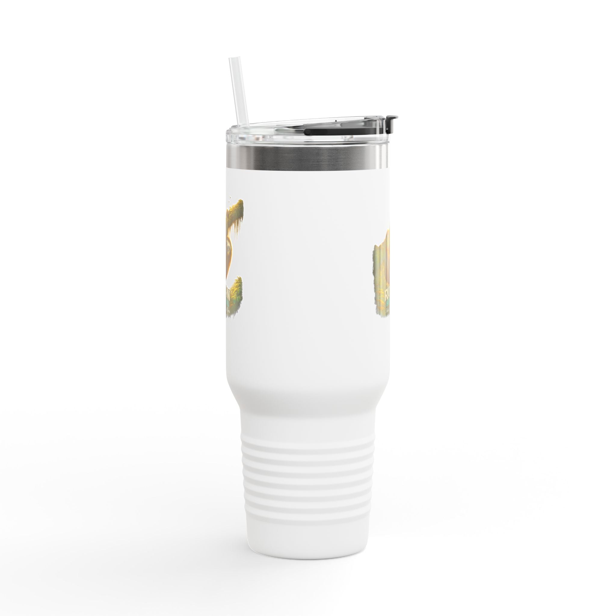 Roatán Sloth 40oz Insulated Travel Mug — Tropical Wildlife Coffee Tumbler