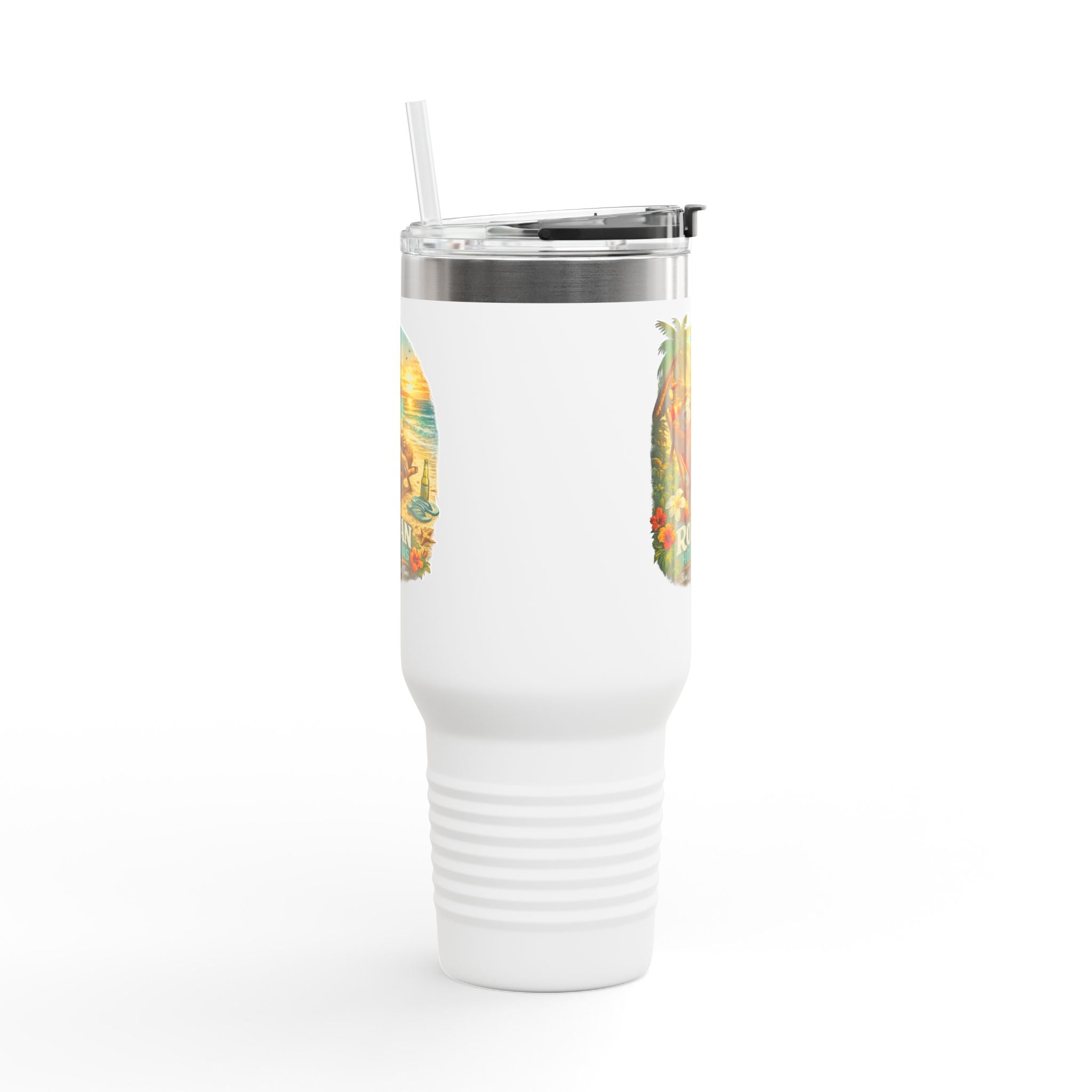 Roatan Honduras Tropical Sloth 40oz Insulated Travel Mug