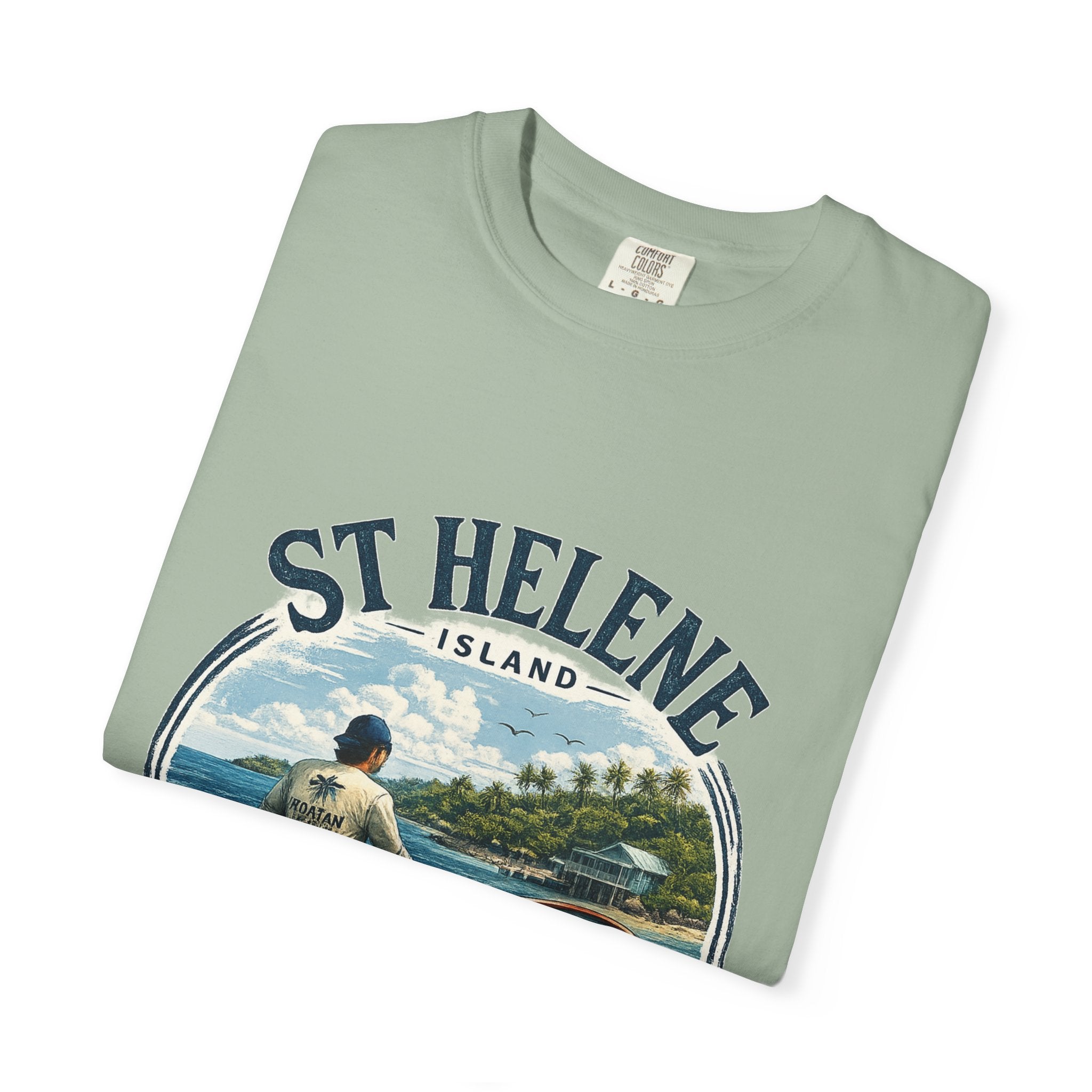 St. Helene Island Roatán Vintage Fishing T-Shirt