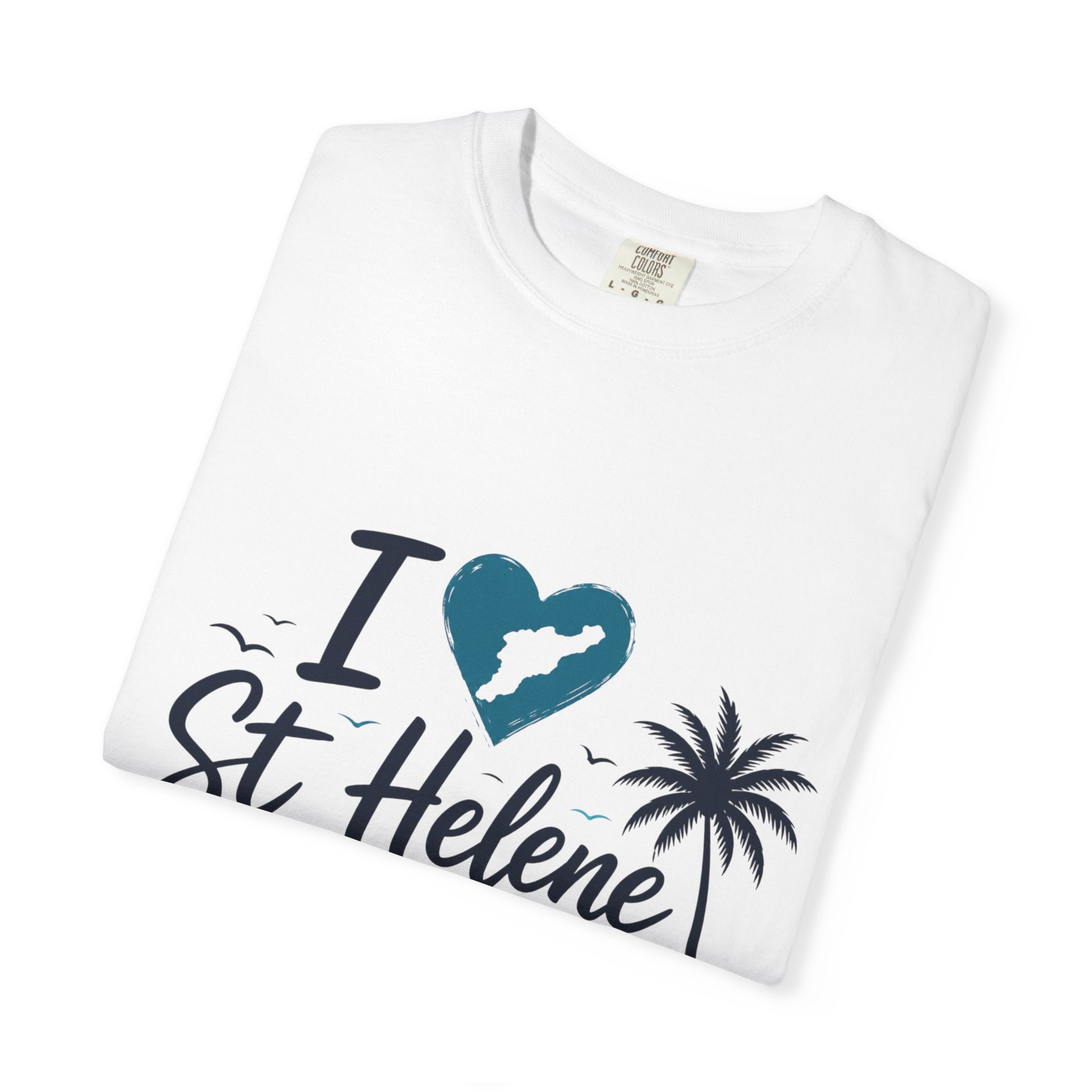 I  St Helene Island T-Shirt — Tropical Palm Beach Vacation Tee