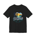 St. Helene Tropical Heart T-Shirt — "I  St Helene" Beach Sunset Tee