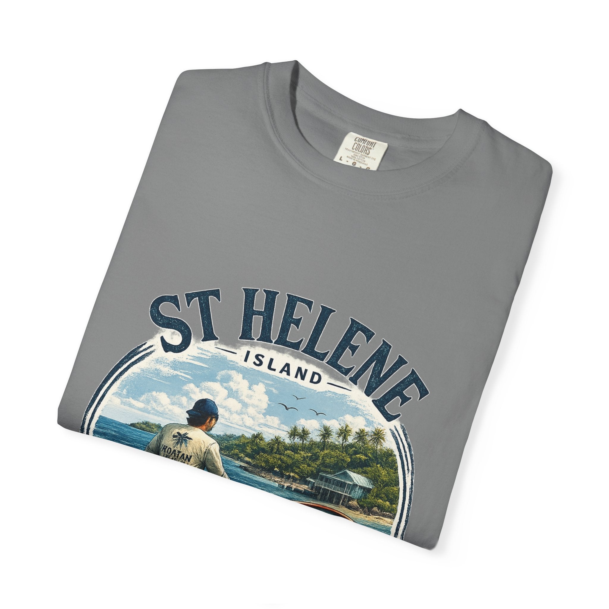 St. Helene Island Roatán Vintage Fishing T-Shirt