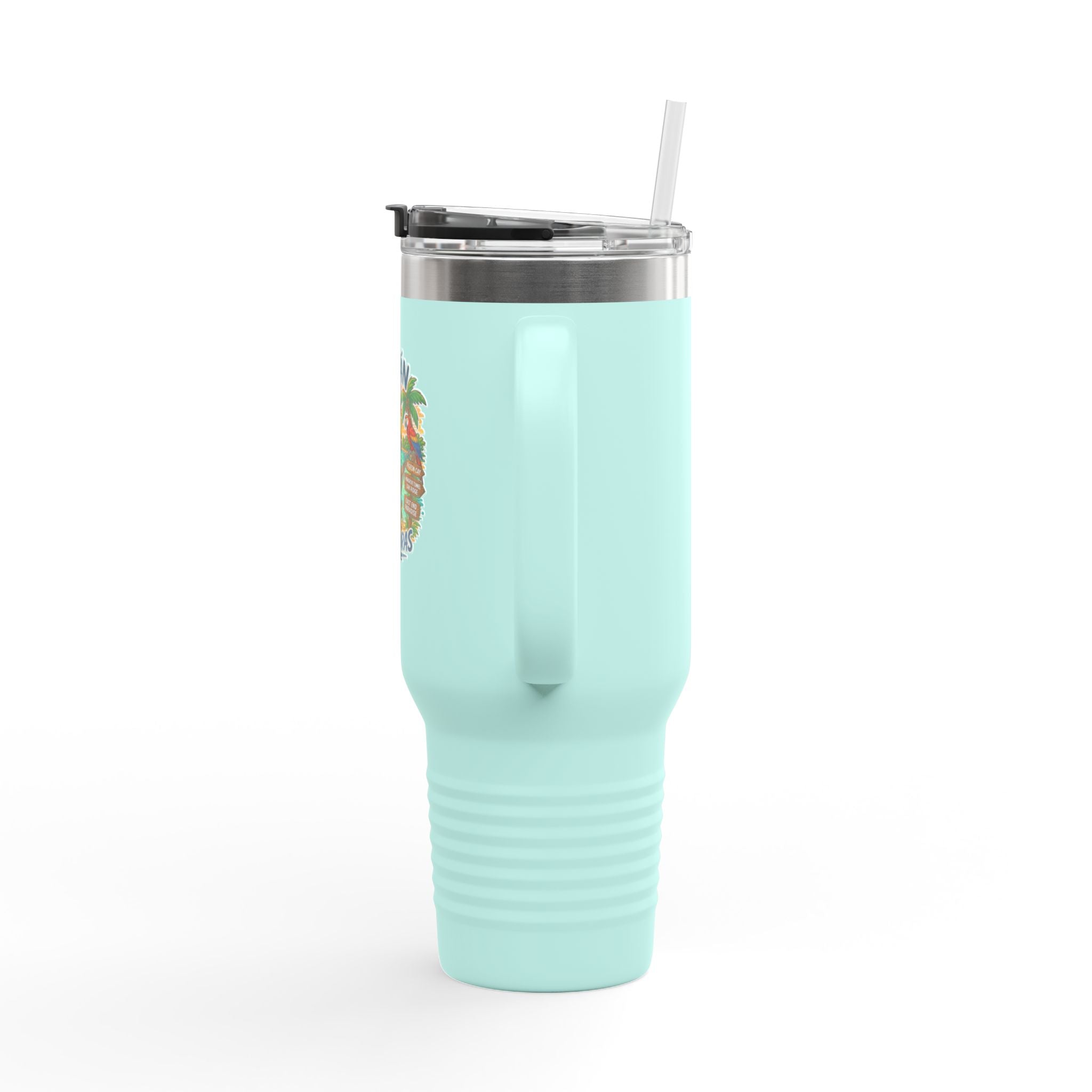 Roatán Honduras Travel Mug — 40oz Insulated Beach Vacation Tumbler
