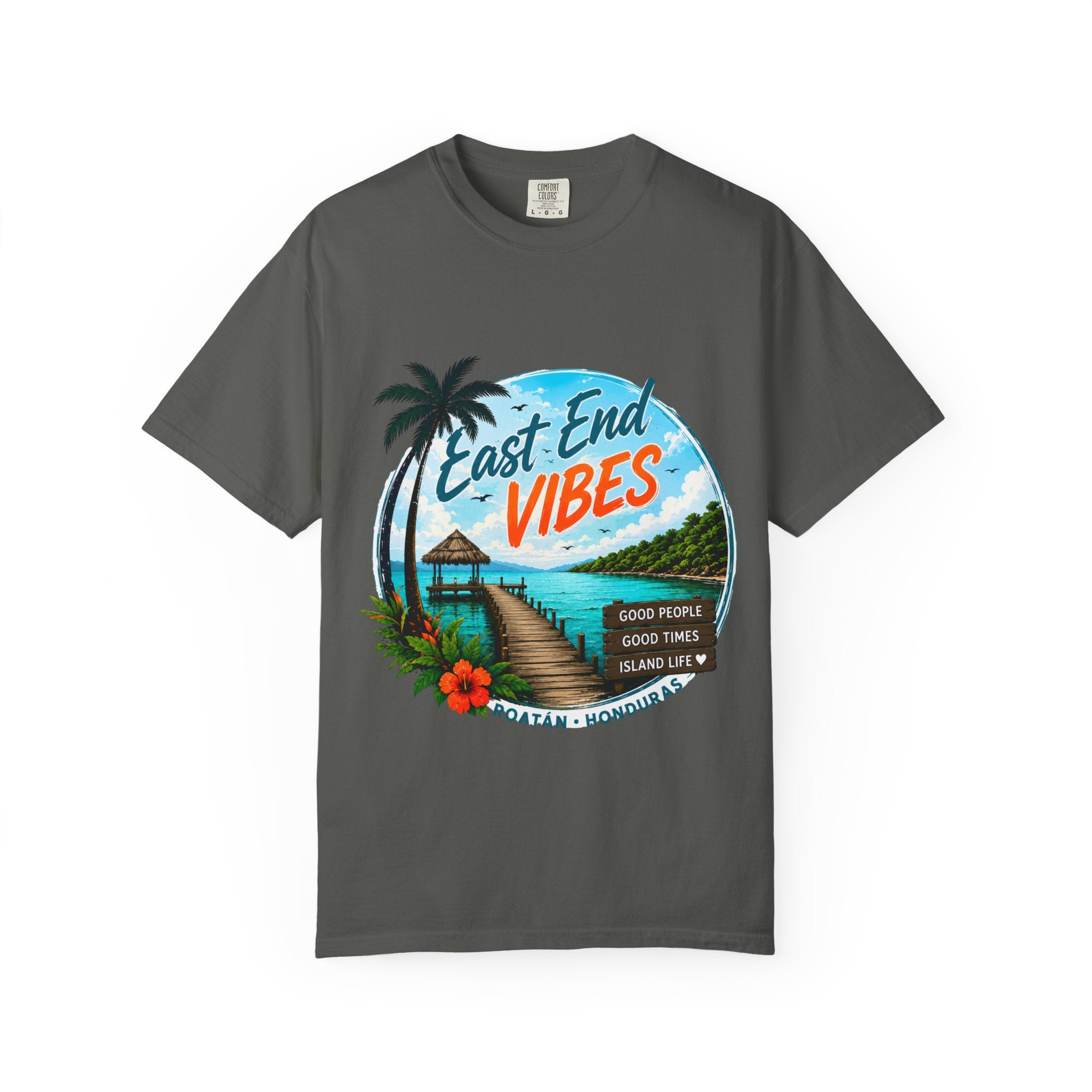 East End Vibes T-Shirt — Roatán Honduras Beach Graphic Tee
