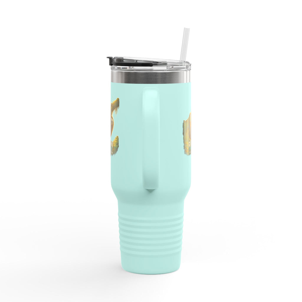 Roatán Sloth 40oz Insulated Travel Mug — Tropical Wildlife Coffee Tumbler