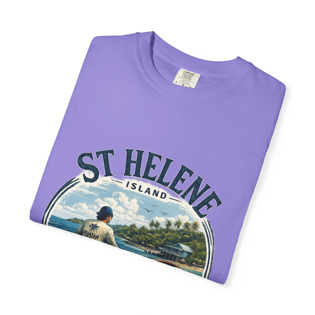 St. Helene Island Roatán Vintage Fishing T-Shirt