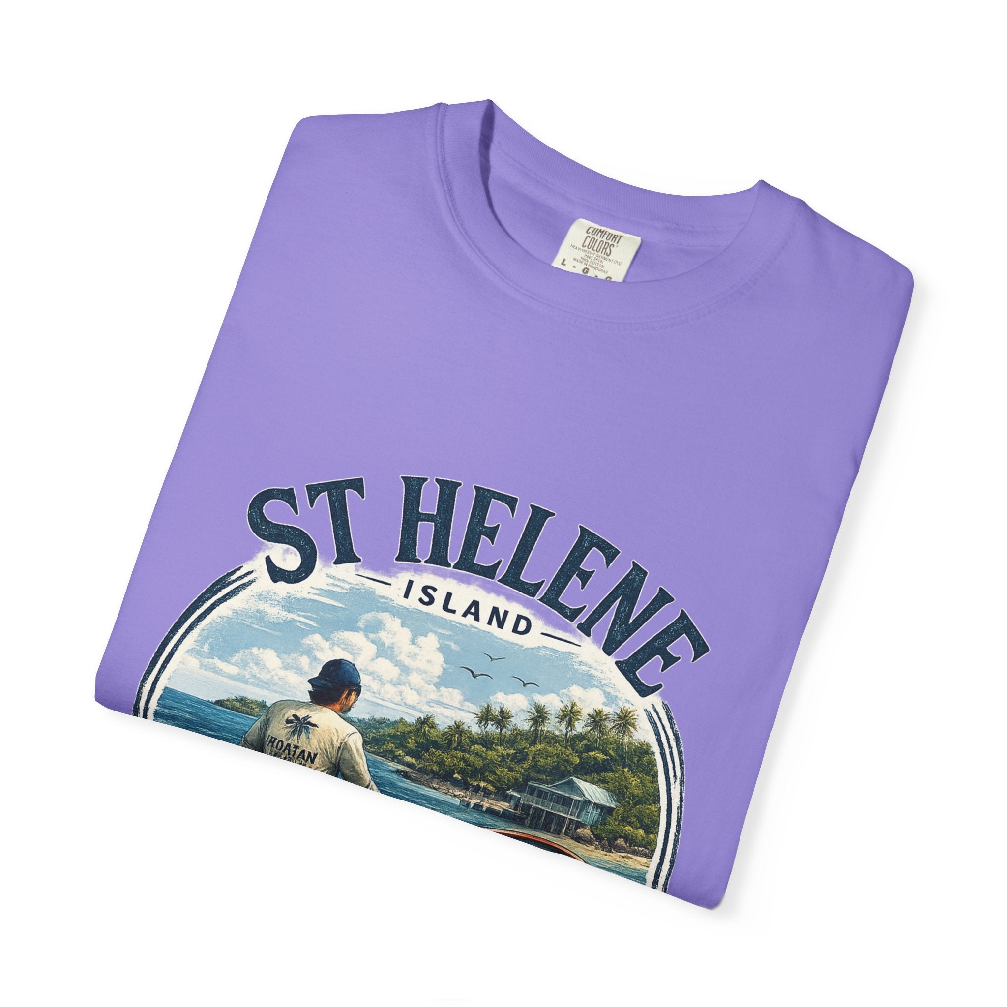 St. Helene Island Roatán Vintage Fishing T-Shirt