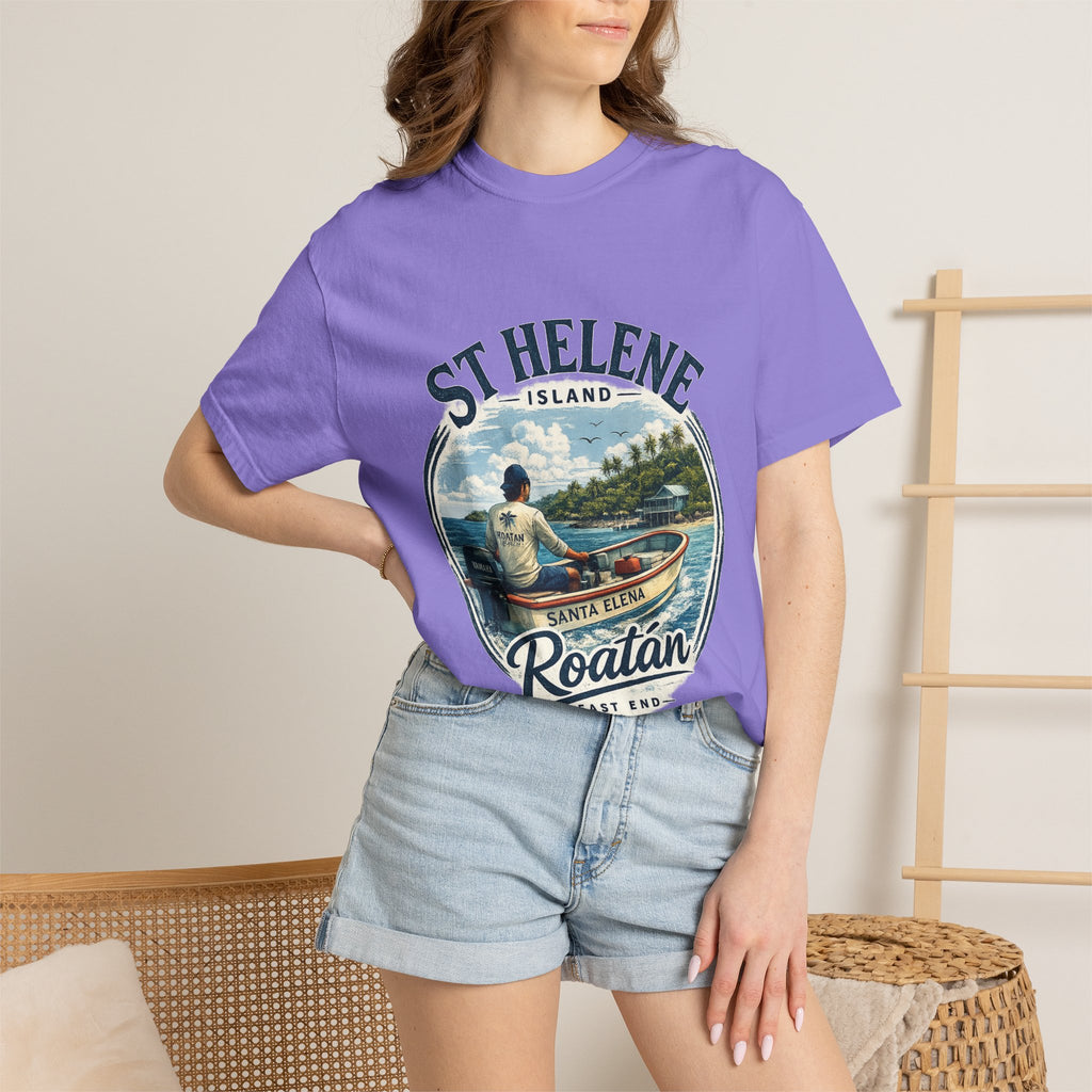 St. Helene Island Roatán Vintage Fishing T-Shirt