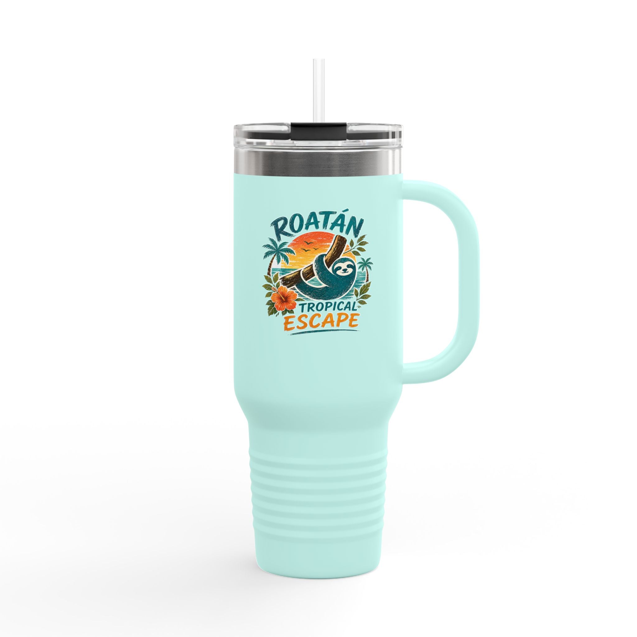 Roatán Tropical Escape 40oz Insulated Travel Mug