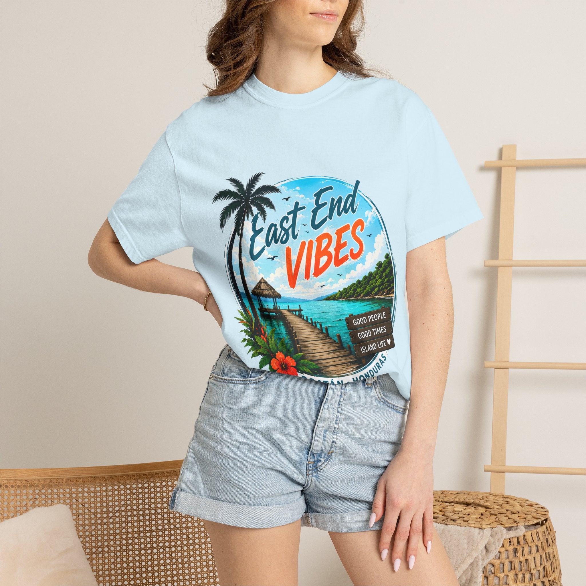 East End Vibes T-Shirt — Roatán Honduras Beach Graphic Tee