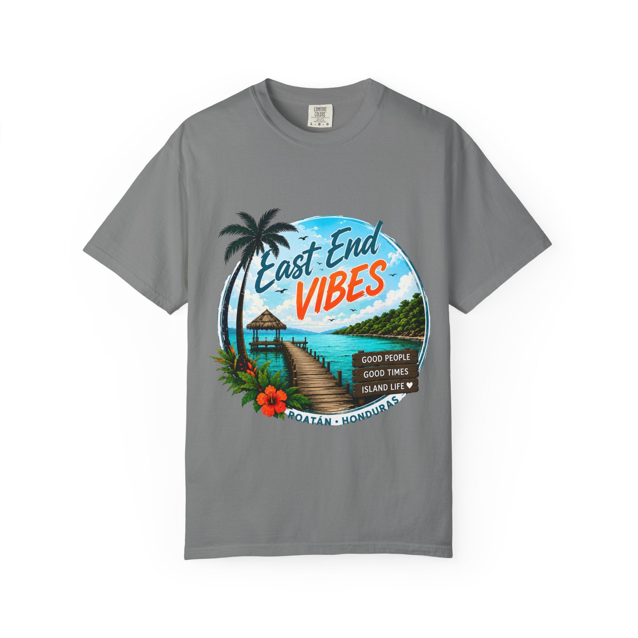 East End Vibes T-Shirt — Roatán Honduras Beach Graphic Tee