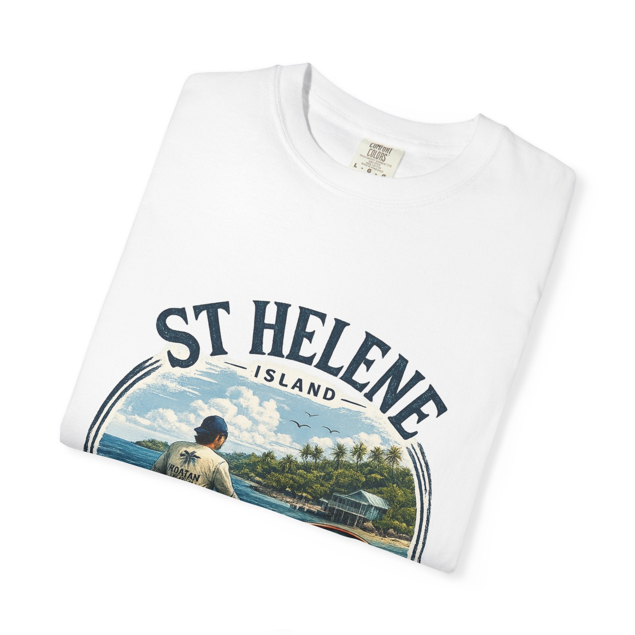 St. Helene Island Roatán Vintage Fishing T-Shirt