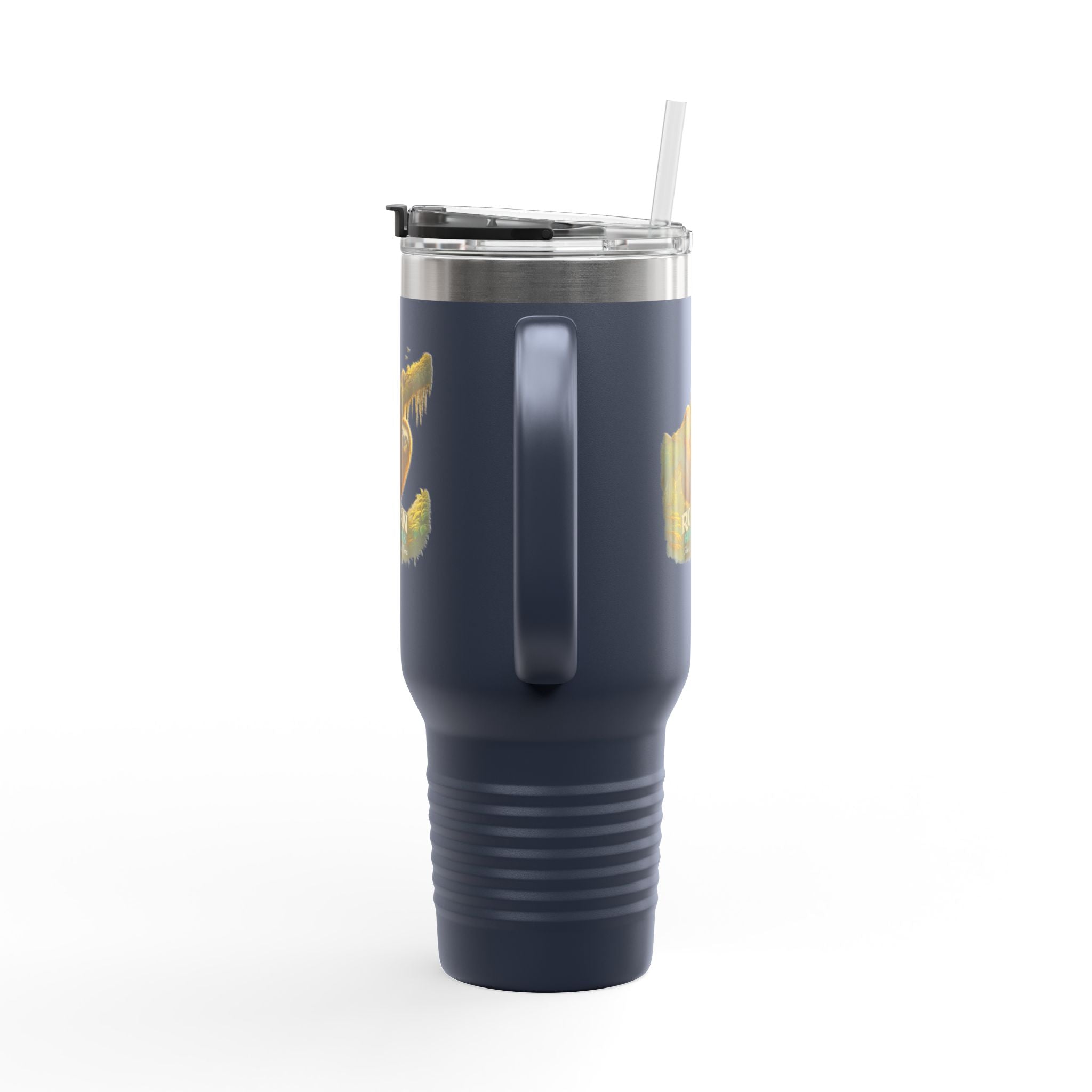 Roatán Sloth 40oz Insulated Travel Mug — Tropical Wildlife Coffee Tumbler