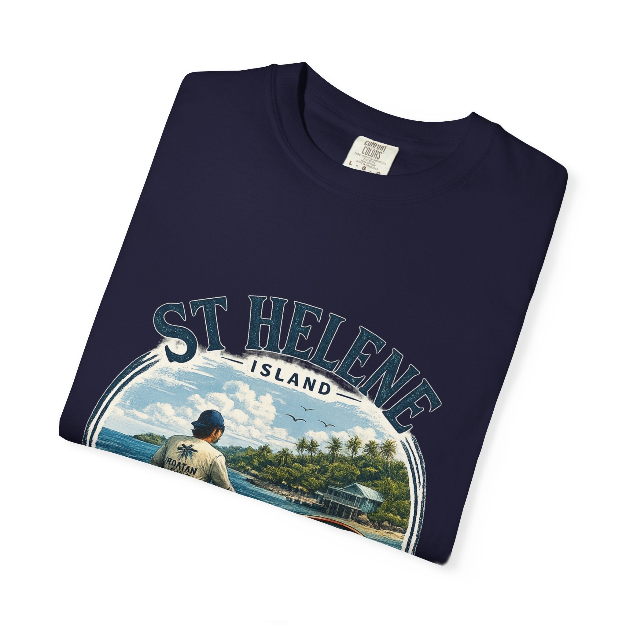 St. Helene Island Roatán Vintage Fishing T-Shirt