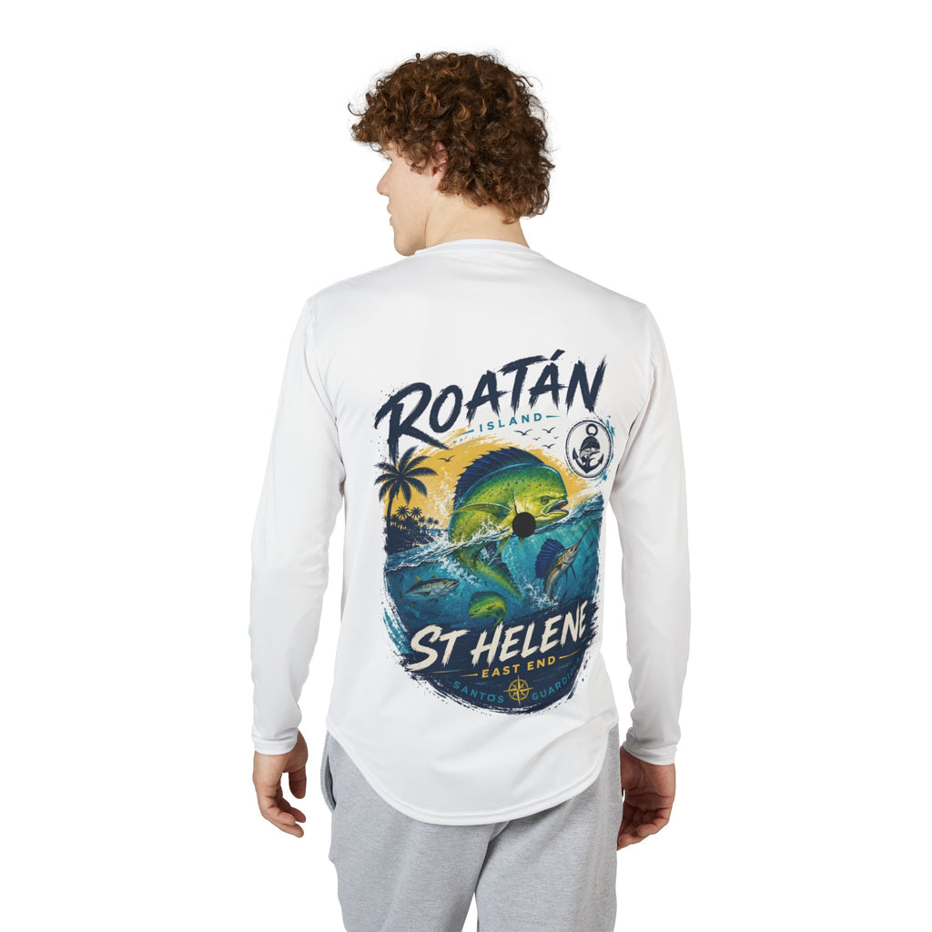 Roatán St Helene Fishing Long Sleeve Shirt — UV Protection Beach Tee