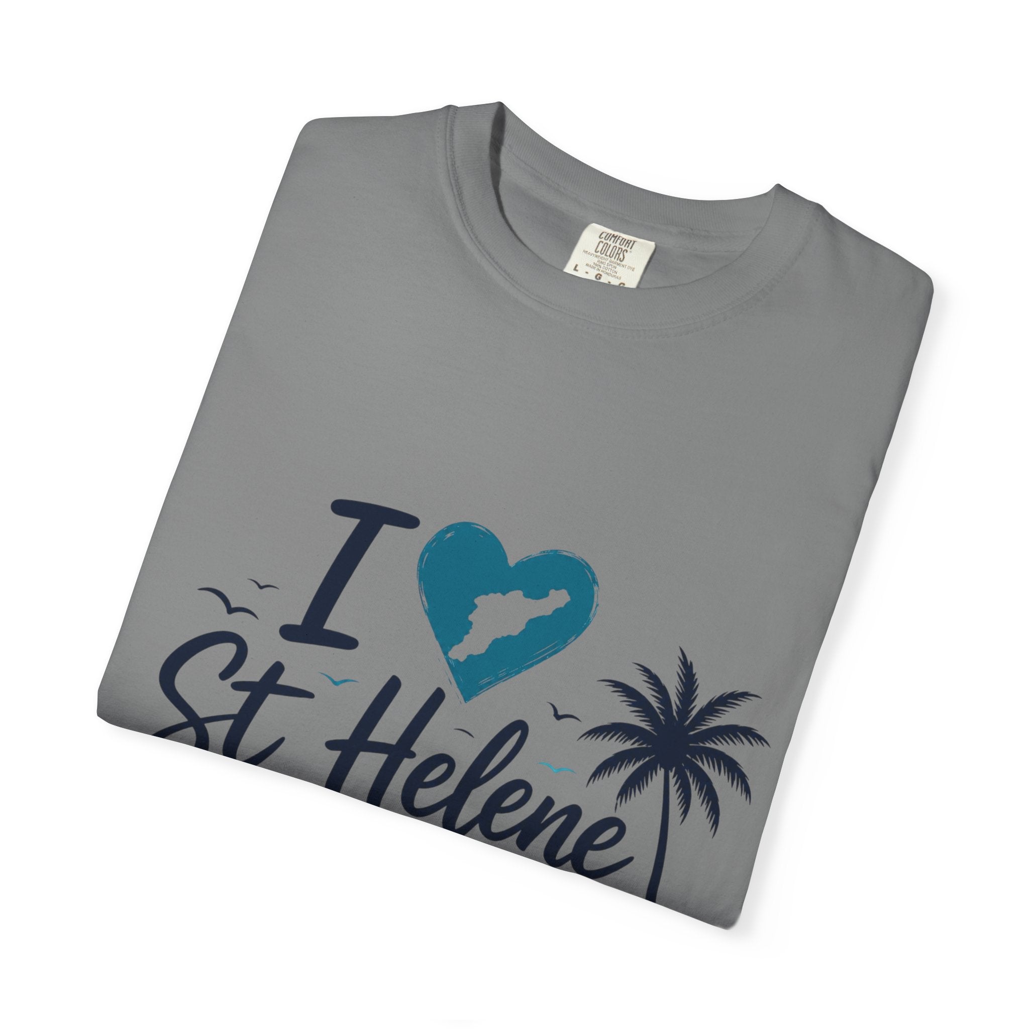 I  St Helene Island T-Shirt — Tropical Palm Beach Vacation Tee