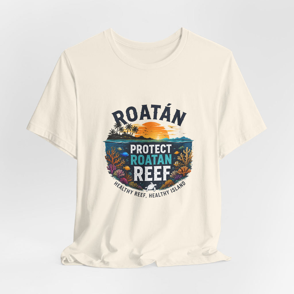 Roatán Protect Reef T-Shirt — Save the Coral, Tropical Island Tee