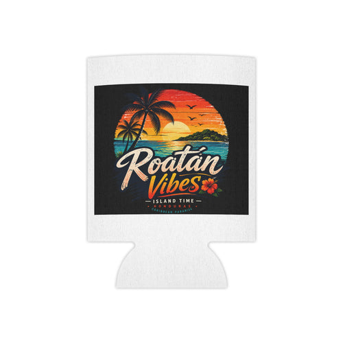Roatán Vibes Can Cooler – Tropical Sunset Beach Drink Holder