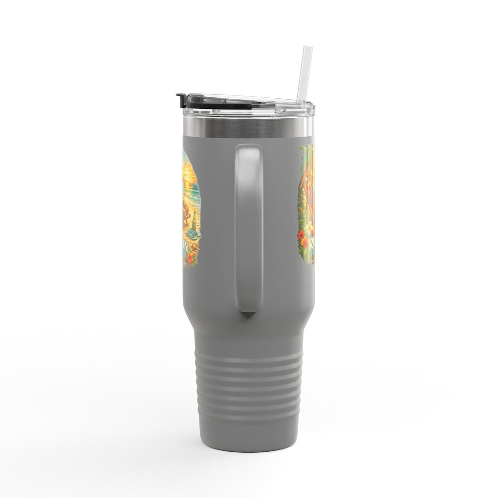 Roatan Honduras Tropical Sloth 40oz Insulated Travel Mug