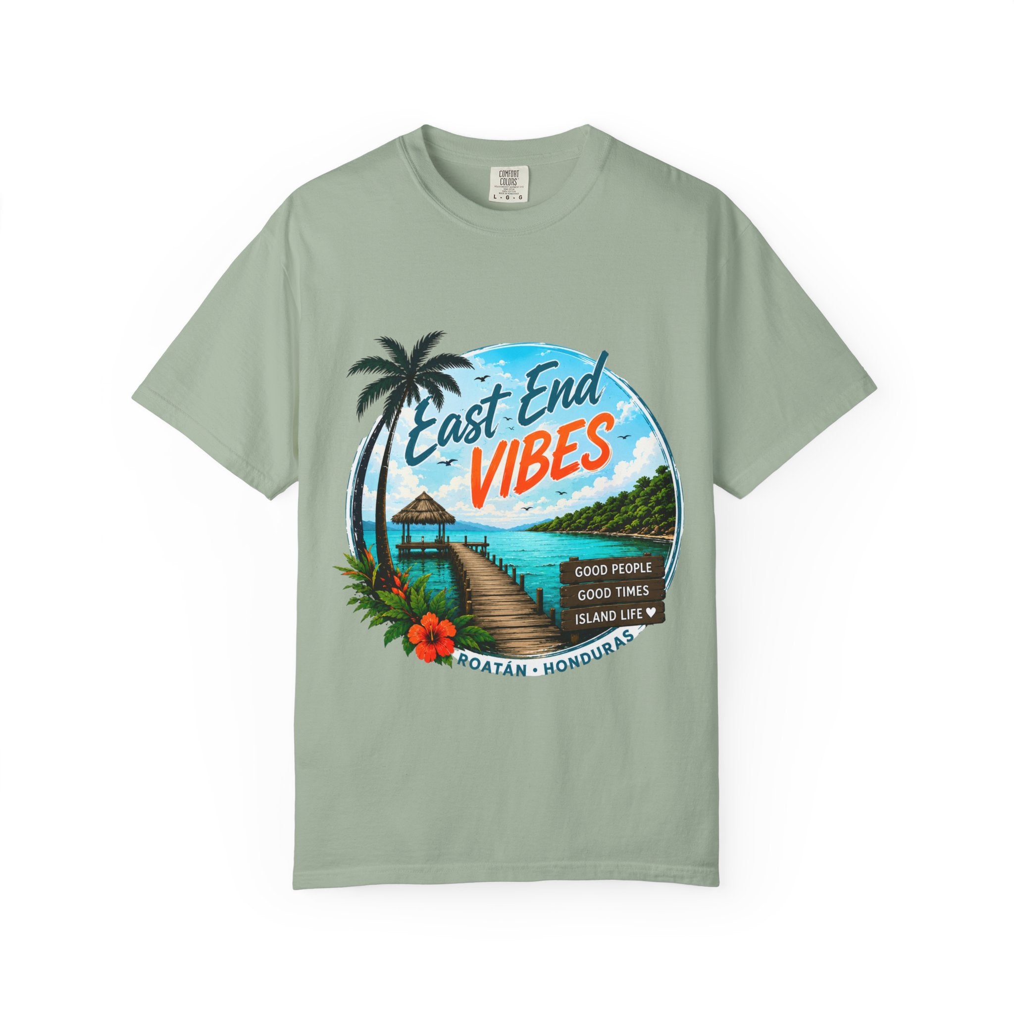 East End Vibes T-Shirt — Roatán Honduras Beach Graphic Tee