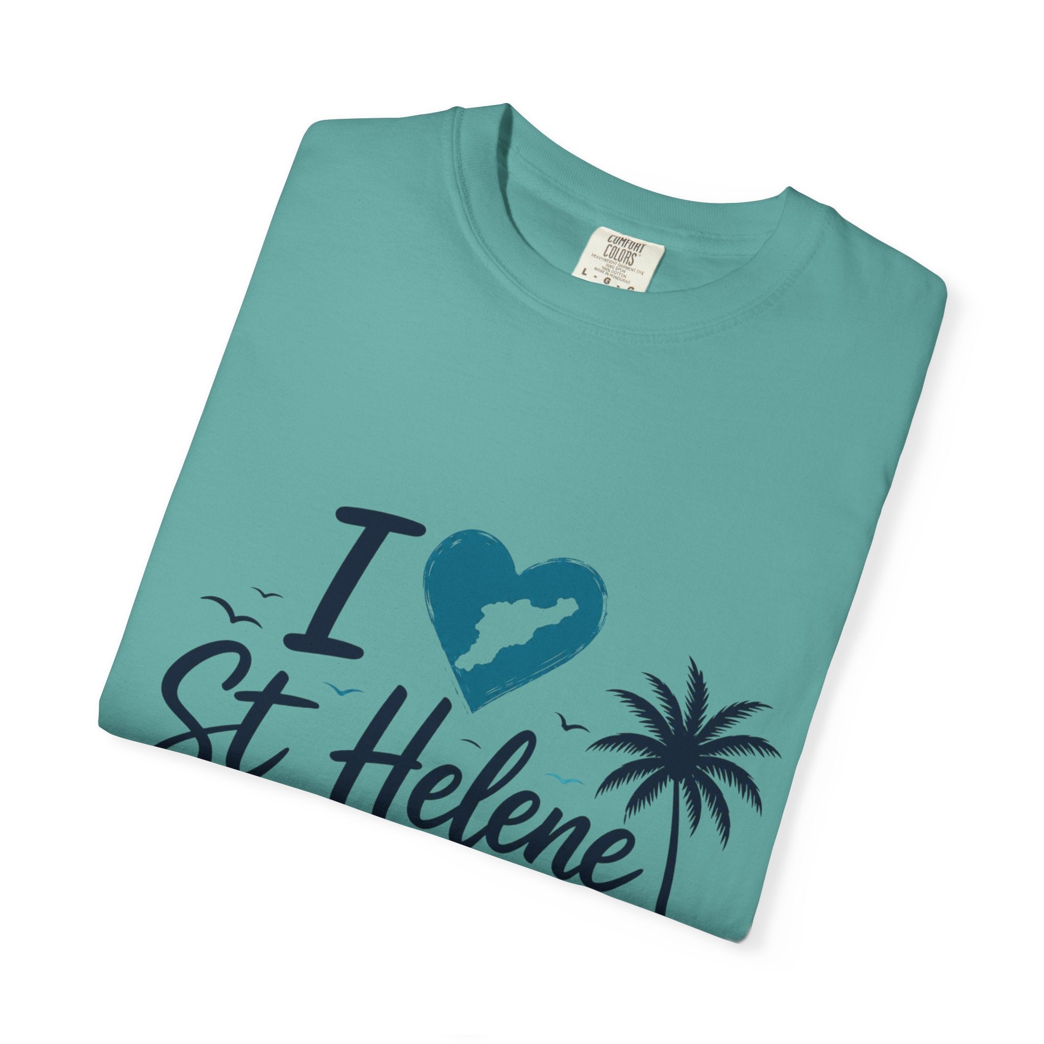 I  St Helene Island T-Shirt — Tropical Palm Beach Vacation Tee