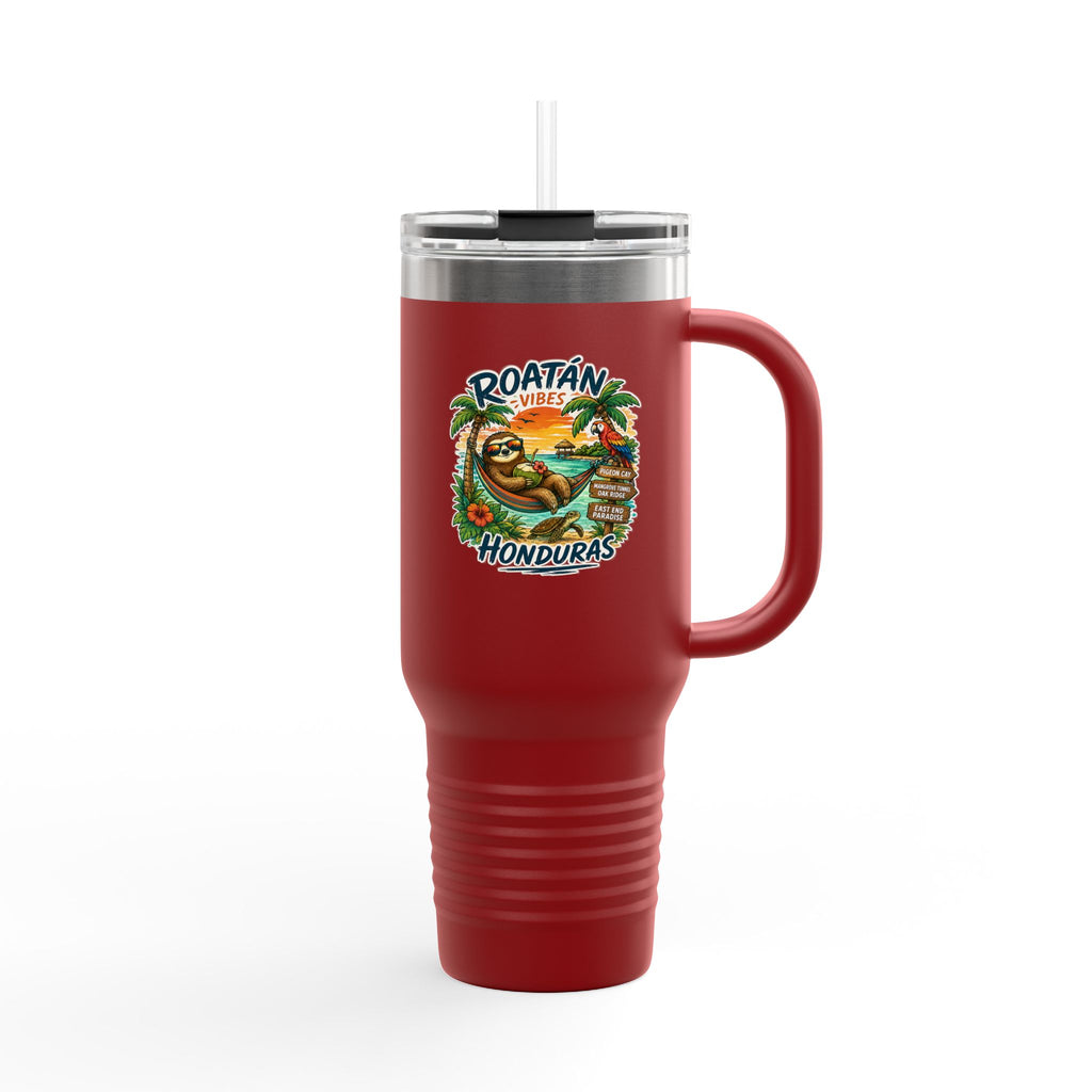 Roatán Honduras Travel Mug — 40oz Insulated Beach Vacation Tumbler