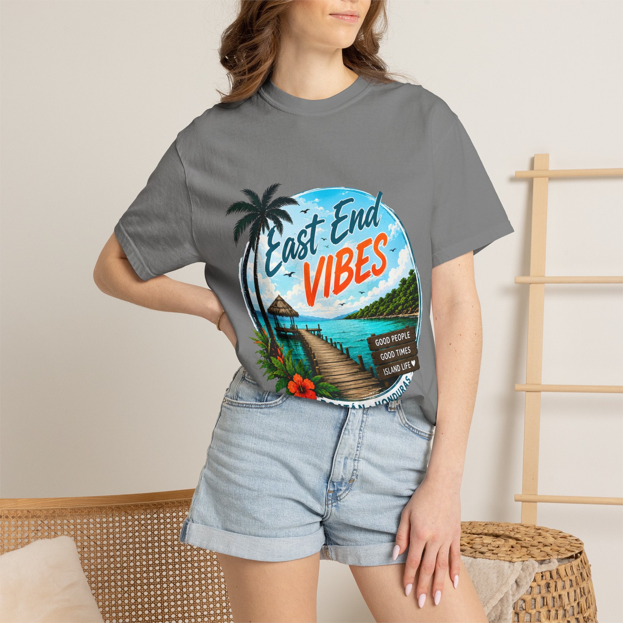 East End Vibes T-Shirt — Roatán Honduras Beach Graphic Tee