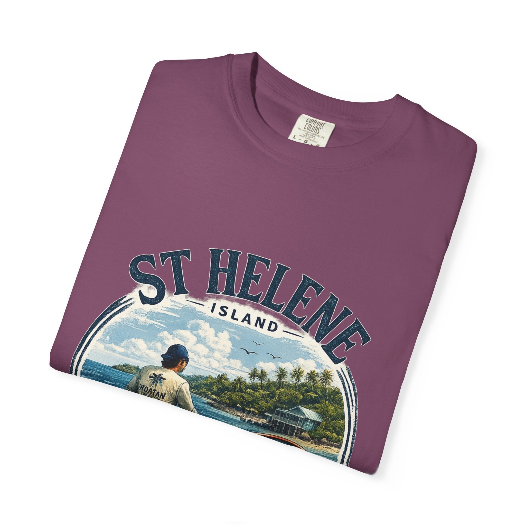 St. Helene Island Roatán Vintage Fishing T-Shirt
