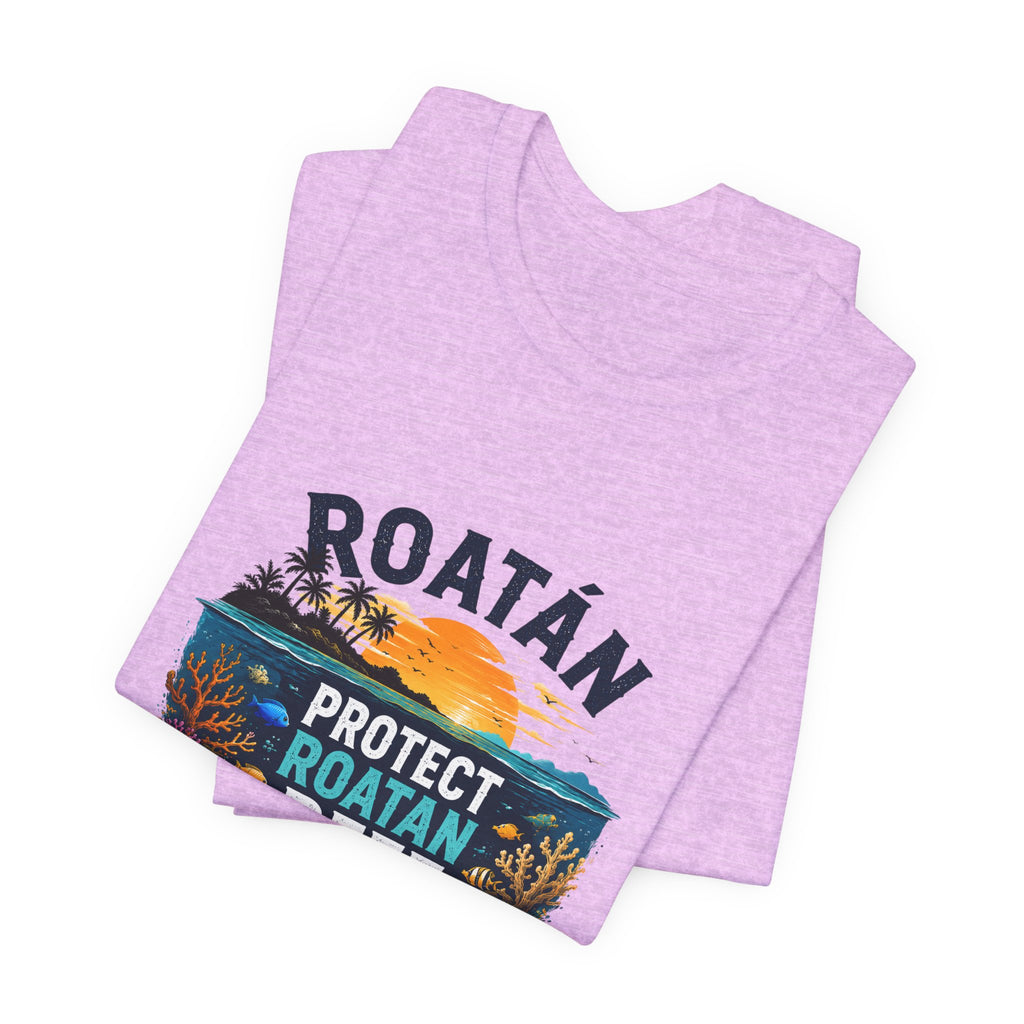 Roatán Protect Reef T-Shirt — Save the Coral, Tropical Island Tee