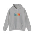Roatan Colorblock Hoodie — Tropical Island Travel Sweatshirt