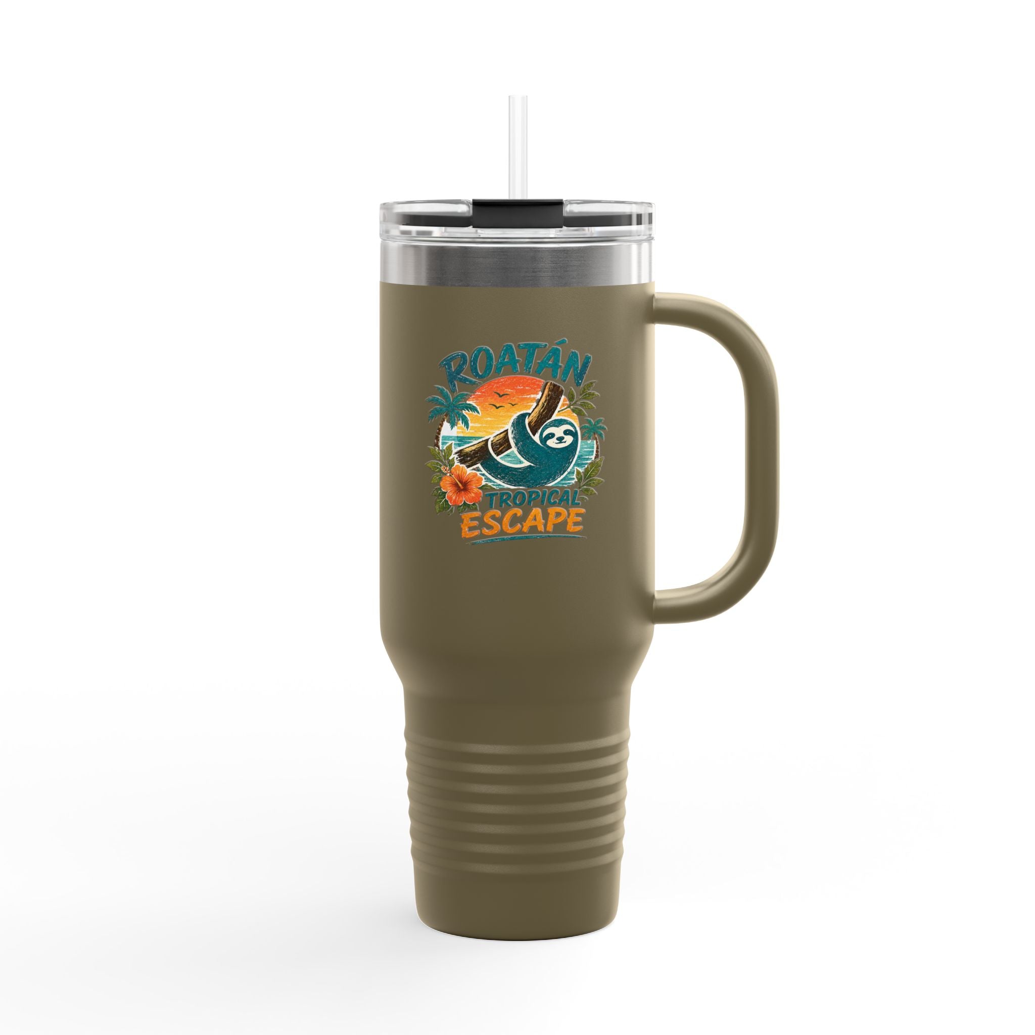 Roatán Tropical Escape 40oz Insulated Travel Mug