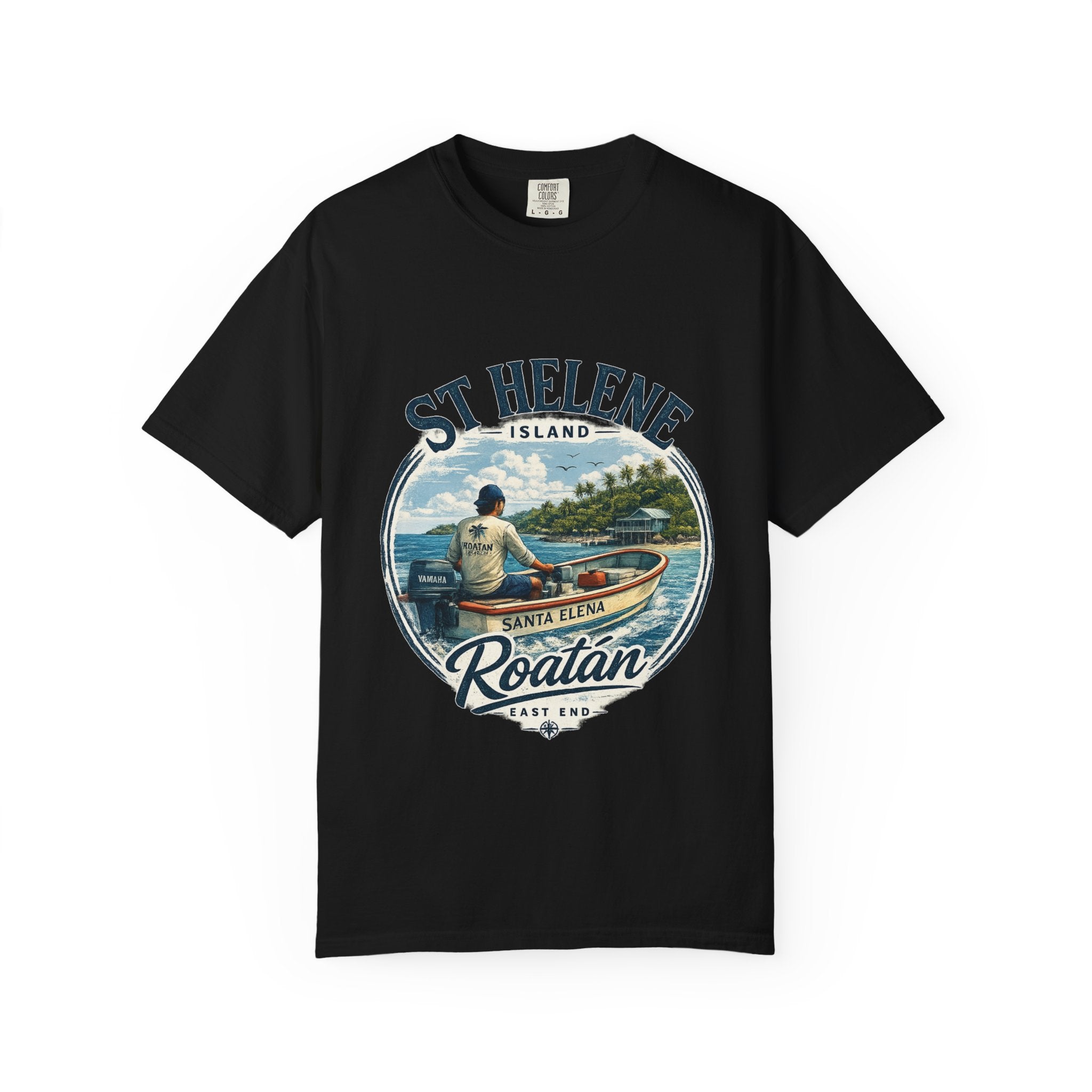 St. Helene Island Roatán Vintage Fishing T-Shirt