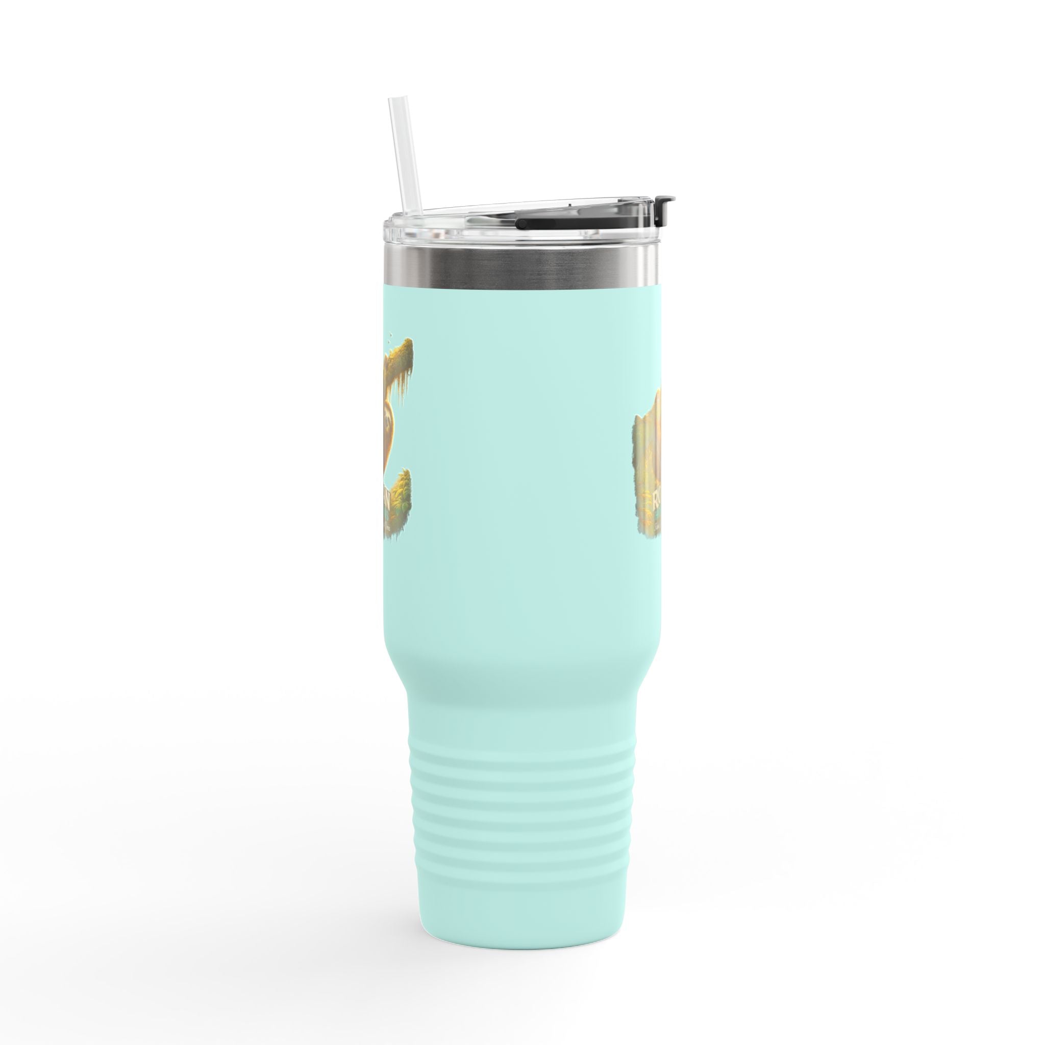 Roatán Sloth 40oz Insulated Travel Mug — Tropical Wildlife Coffee Tumbler