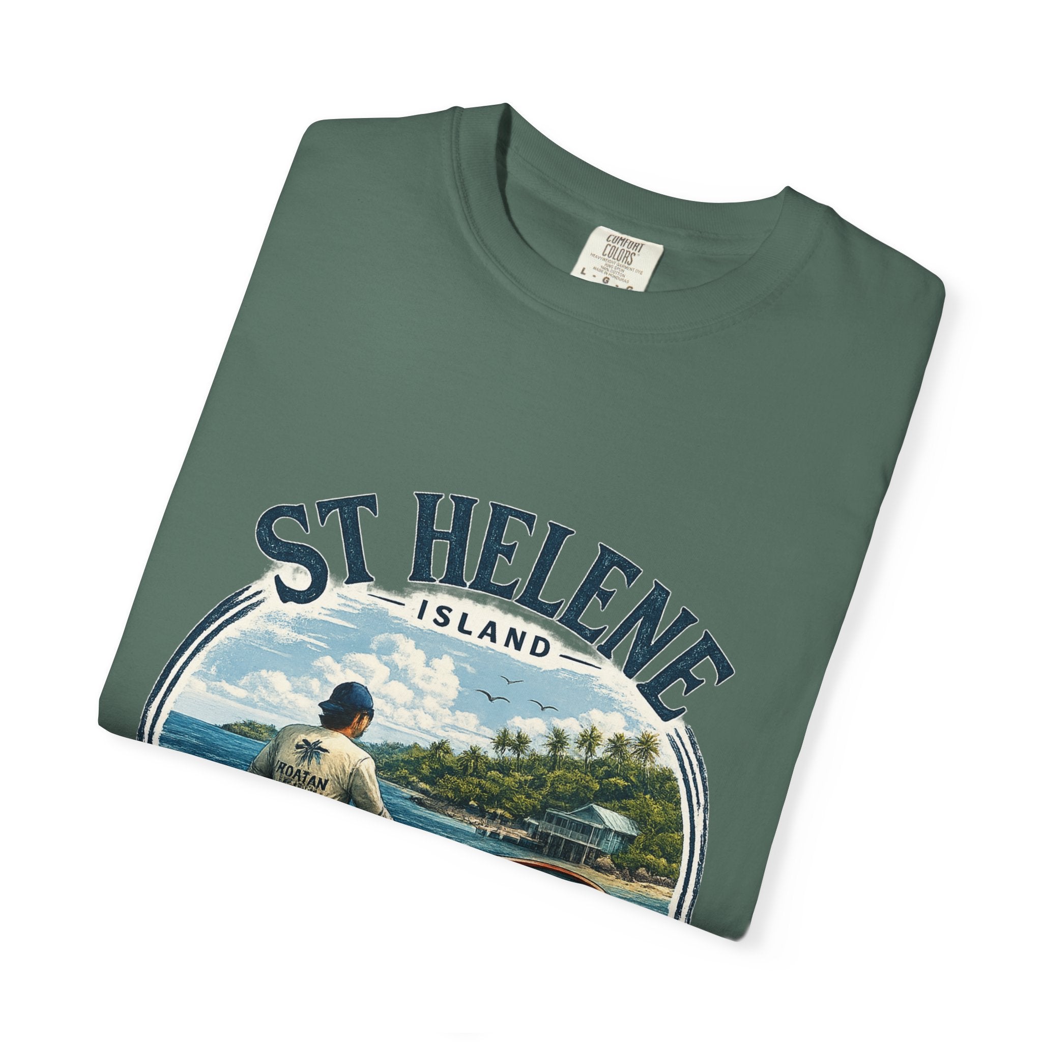 St. Helene Island Roatán Vintage Fishing T-Shirt