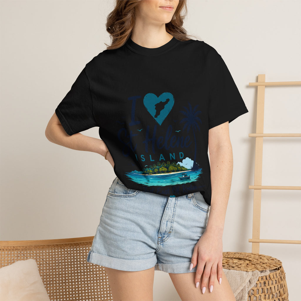 I  St Helene Island T-Shirt — Tropical Palm Beach Vacation Tee