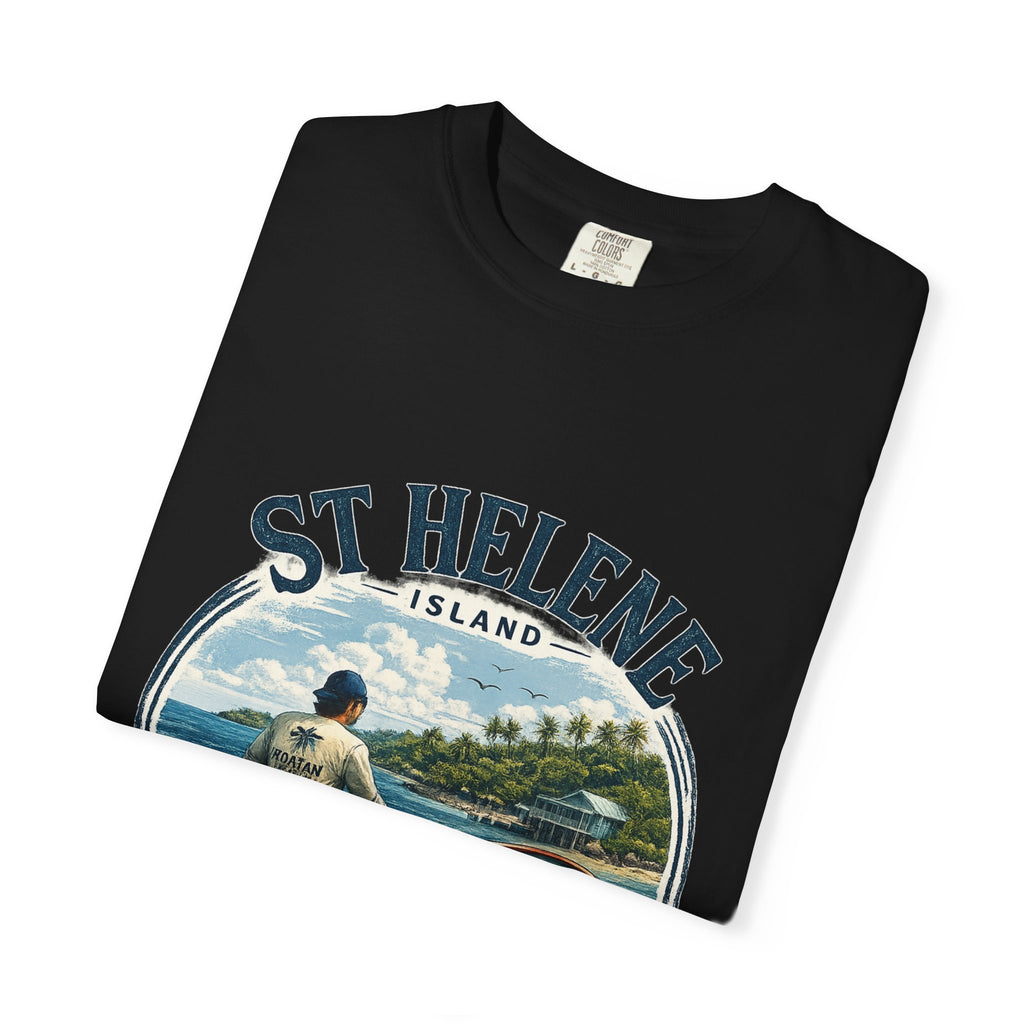 St. Helene Island Roatán Vintage Fishing T-Shirt