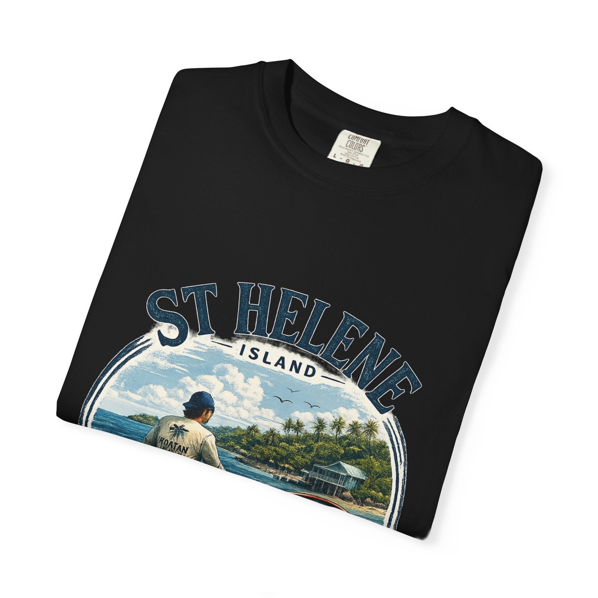 St. Helene Island Roatán Vintage Fishing T-Shirt
