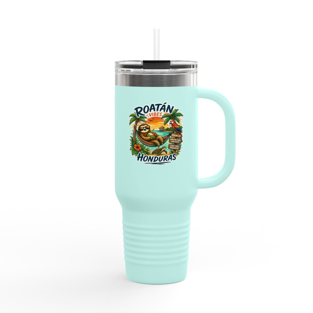 Roatán Honduras Travel Mug — 40oz Insulated Beach Vacation Tumbler