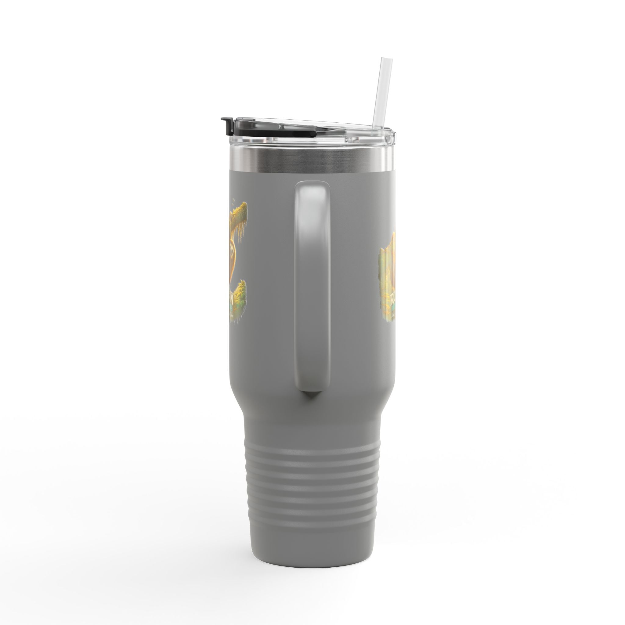 Roatán Sloth 40oz Insulated Travel Mug — Tropical Wildlife Coffee Tumbler