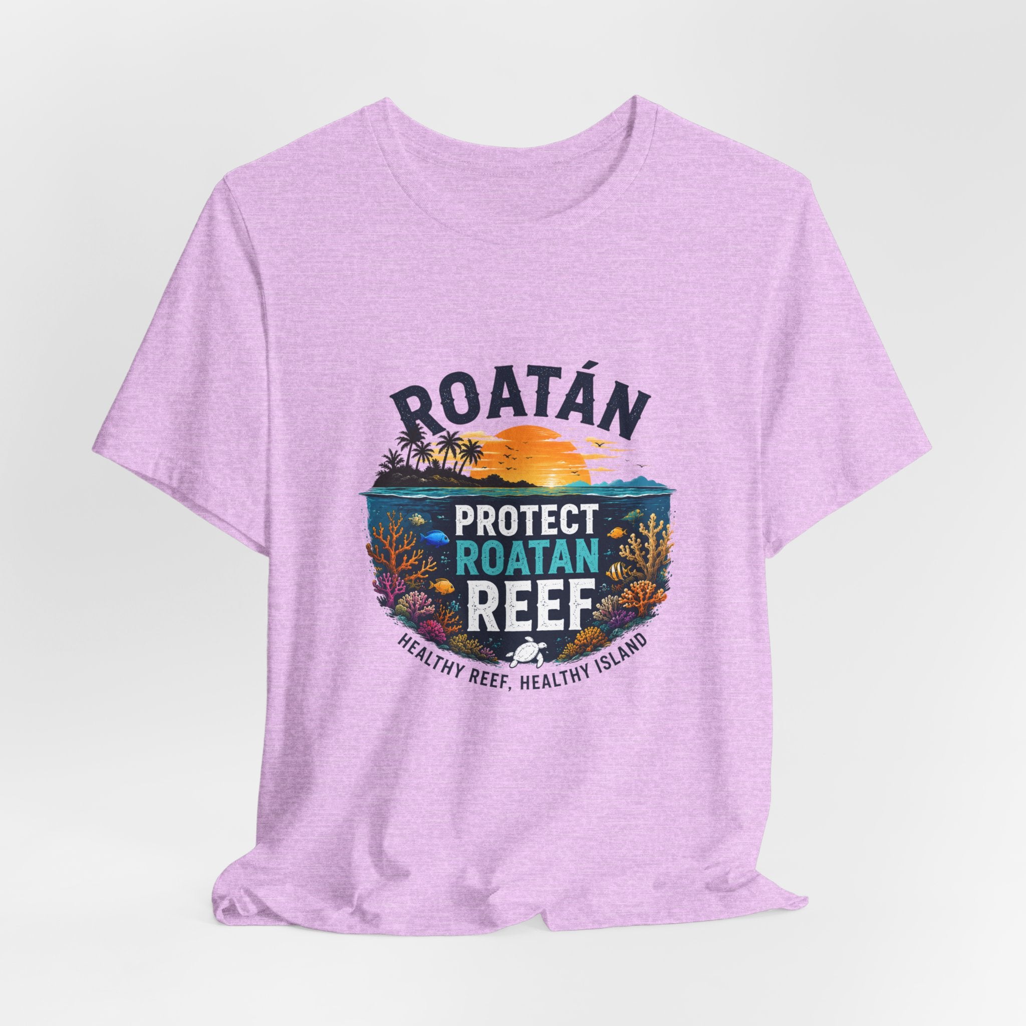 Roatán Protect Reef T-Shirt — Save the Coral, Tropical Island Tee