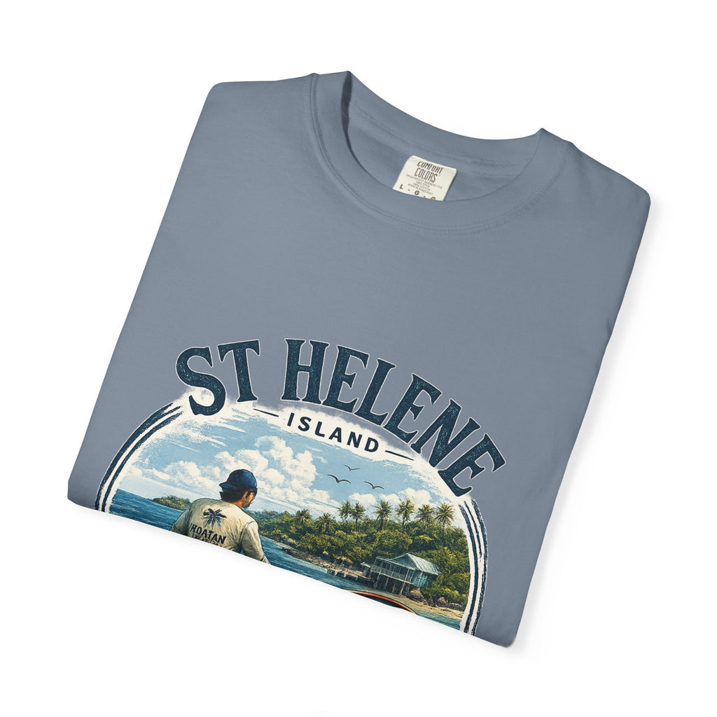 St. Helene Island Roatán Vintage Fishing T-Shirt