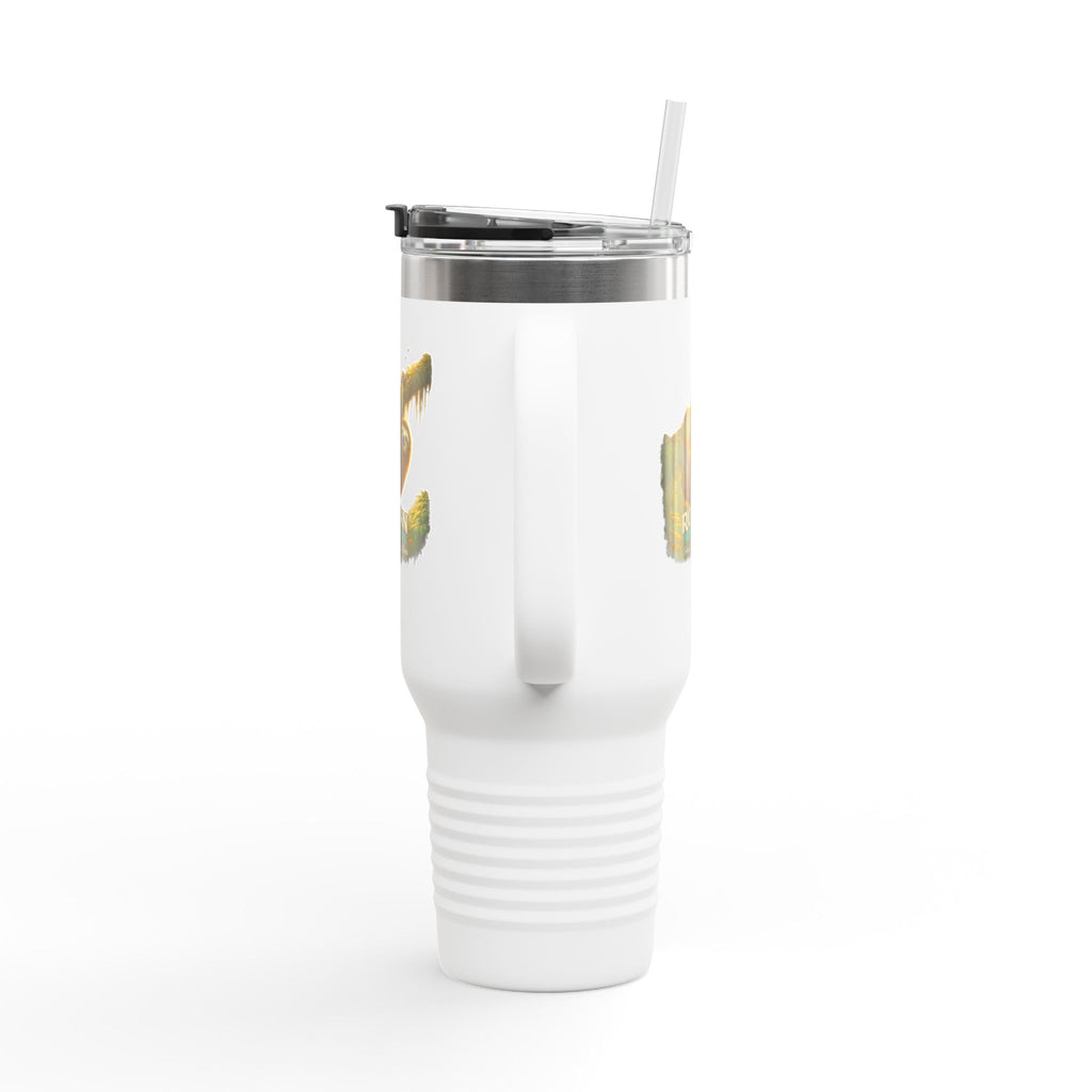 Roatán Sloth 40oz Insulated Travel Mug — Tropical Wildlife Coffee Tumbler