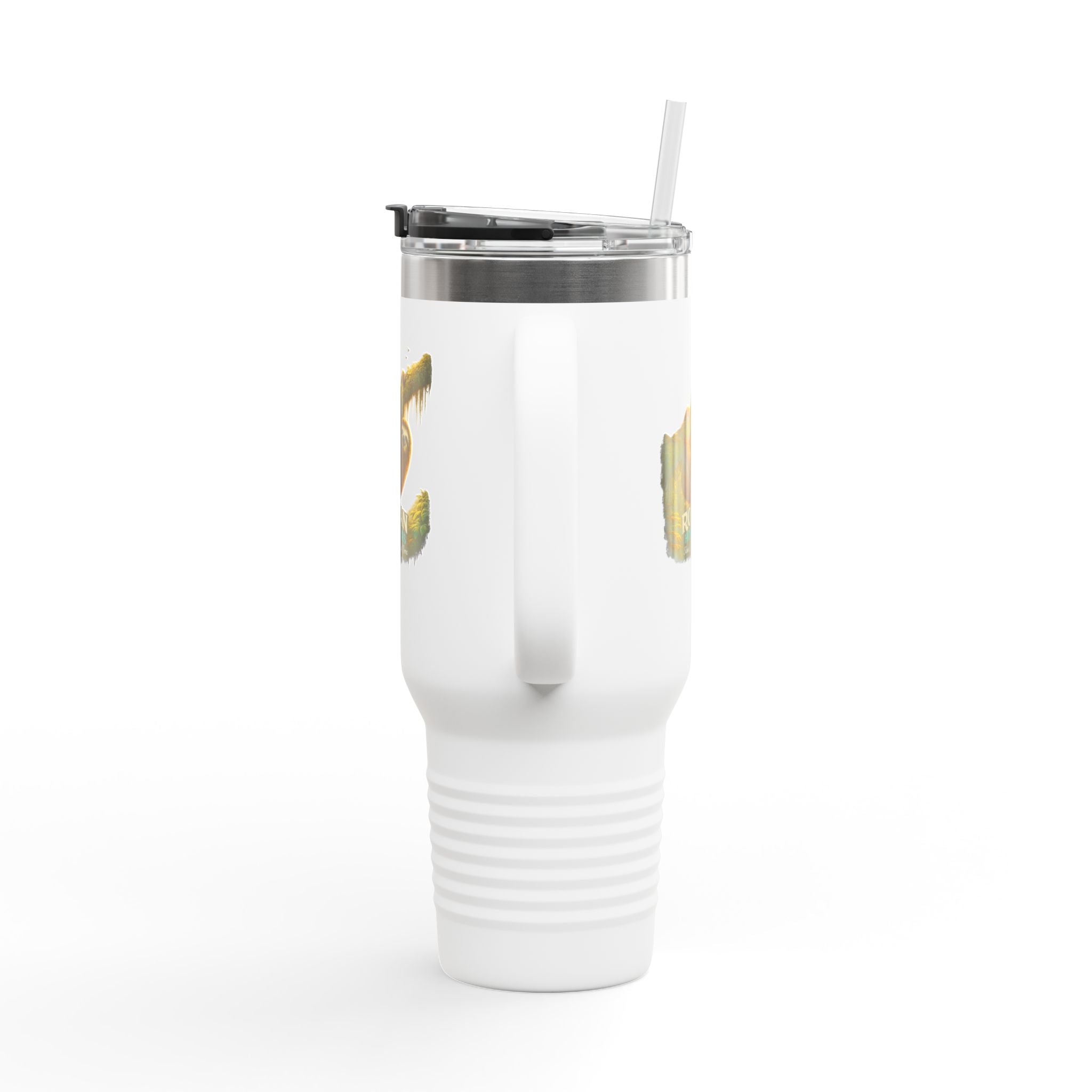 Roatán Sloth 40oz Insulated Travel Mug — Tropical Wildlife Coffee Tumbler