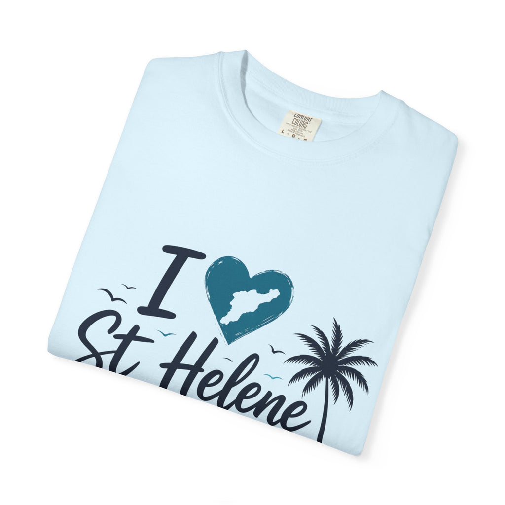 I  St Helene Island T-Shirt — Tropical Palm Beach Vacation Tee