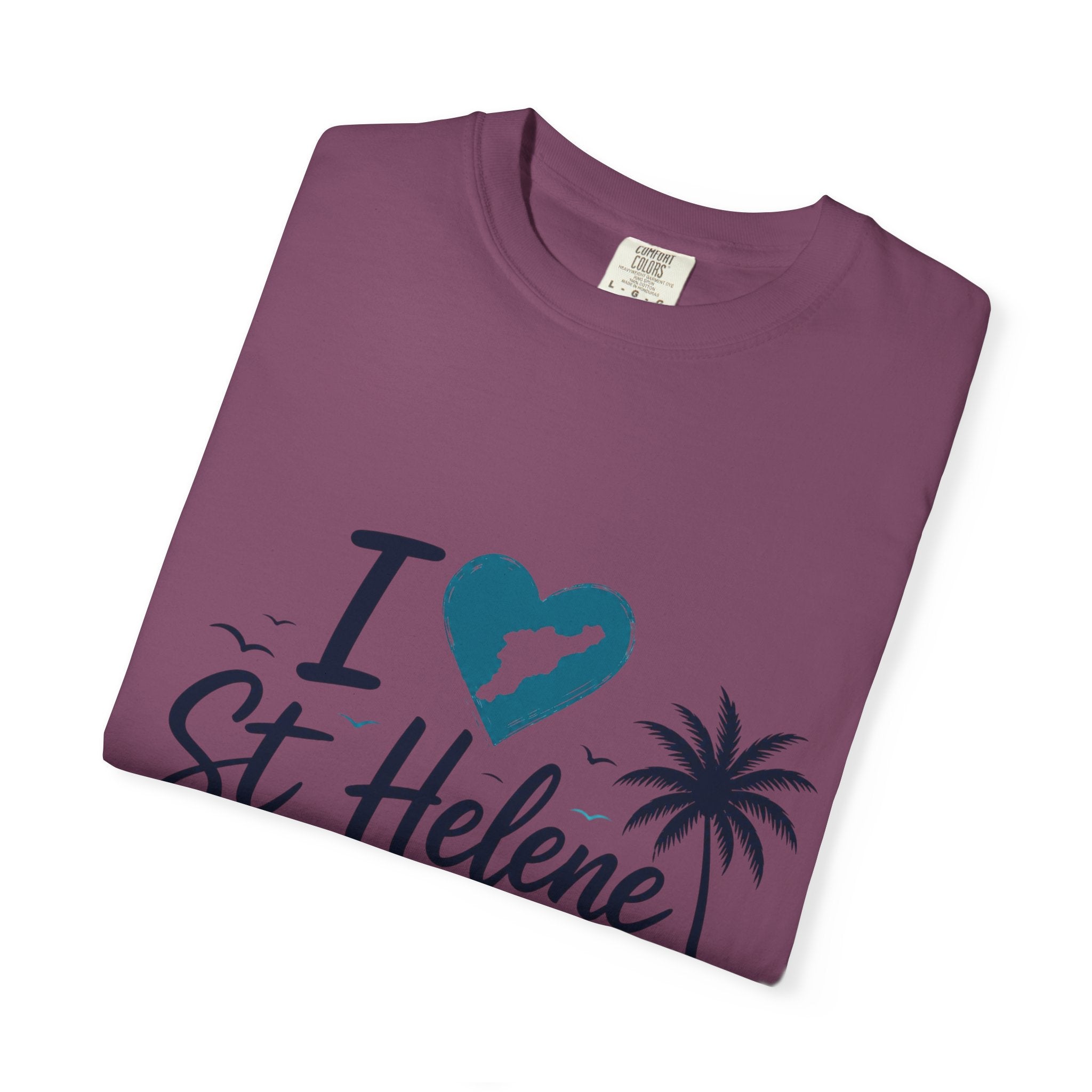 I  St Helene Island T-Shirt — Tropical Palm Beach Vacation Tee